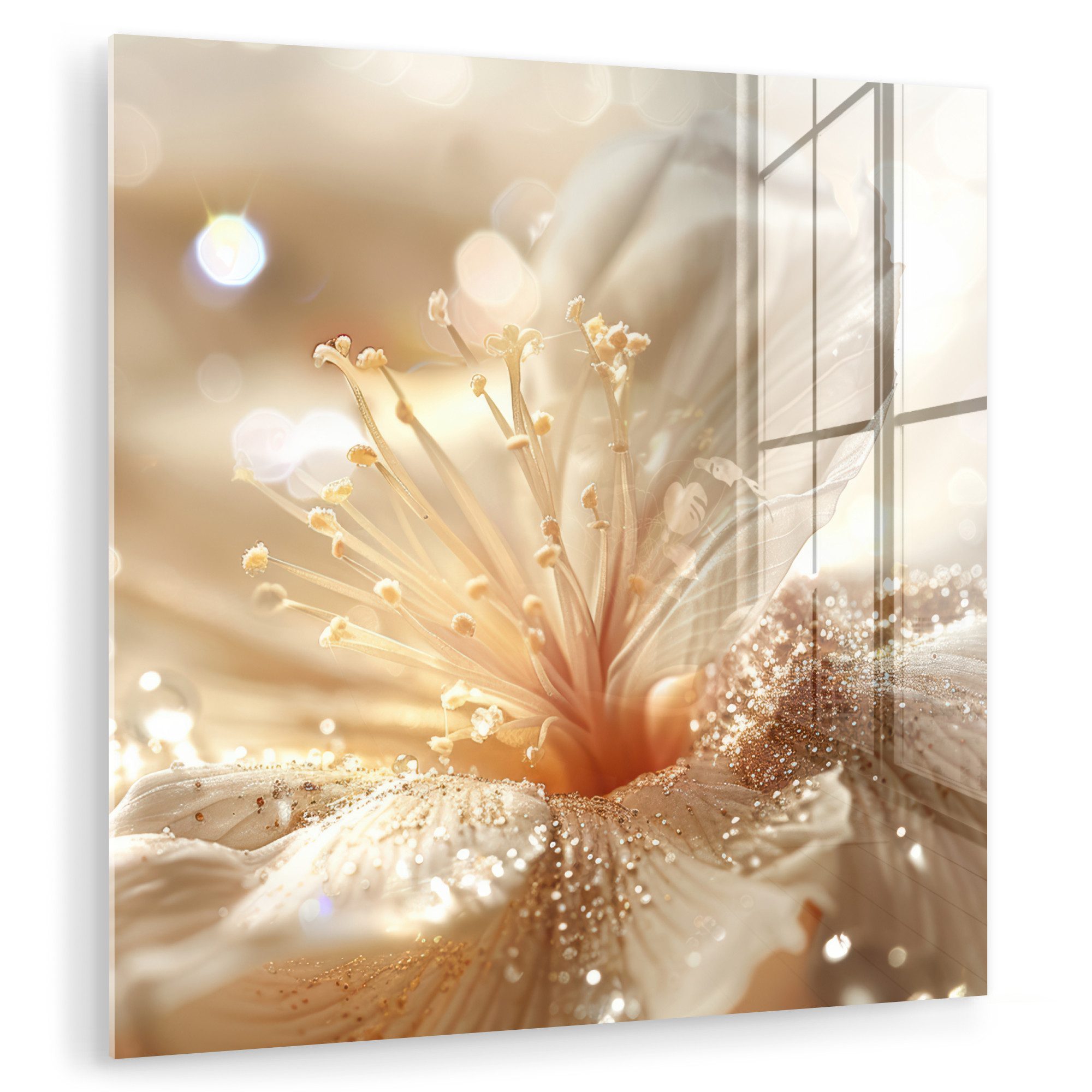 MuchoWow Acrylglasbild Blume - Weiß - günstig online kaufen