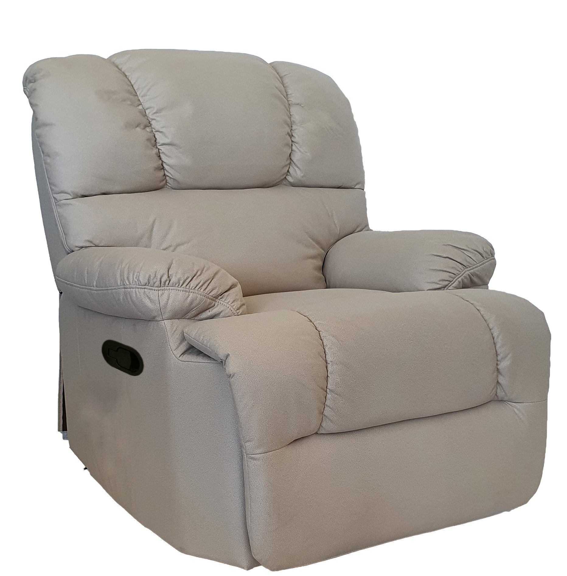 Sessel manuell – Liegefunktion mit Seitenhebel – Creme, bis 115kg