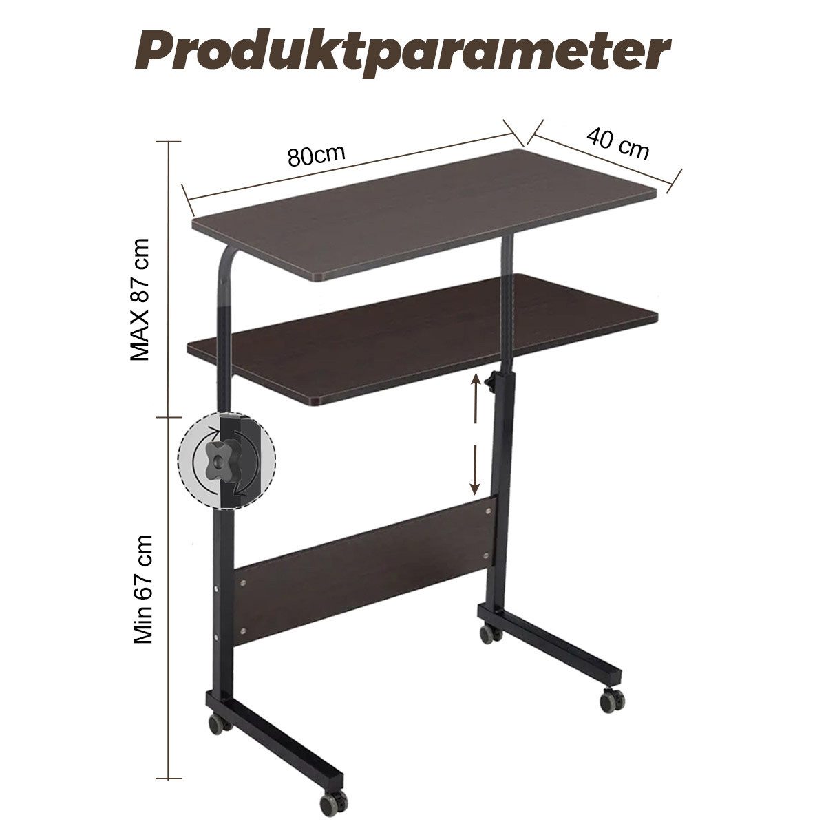 GLIESE POWER Beistelltisch Höhenverstellbar Beistelltisch (packung, günstig online kaufen