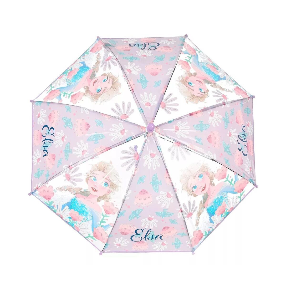 Disney Stockregenschirm Disney Eiskönigin Birds Kinder transparent Regenschirm Ø72