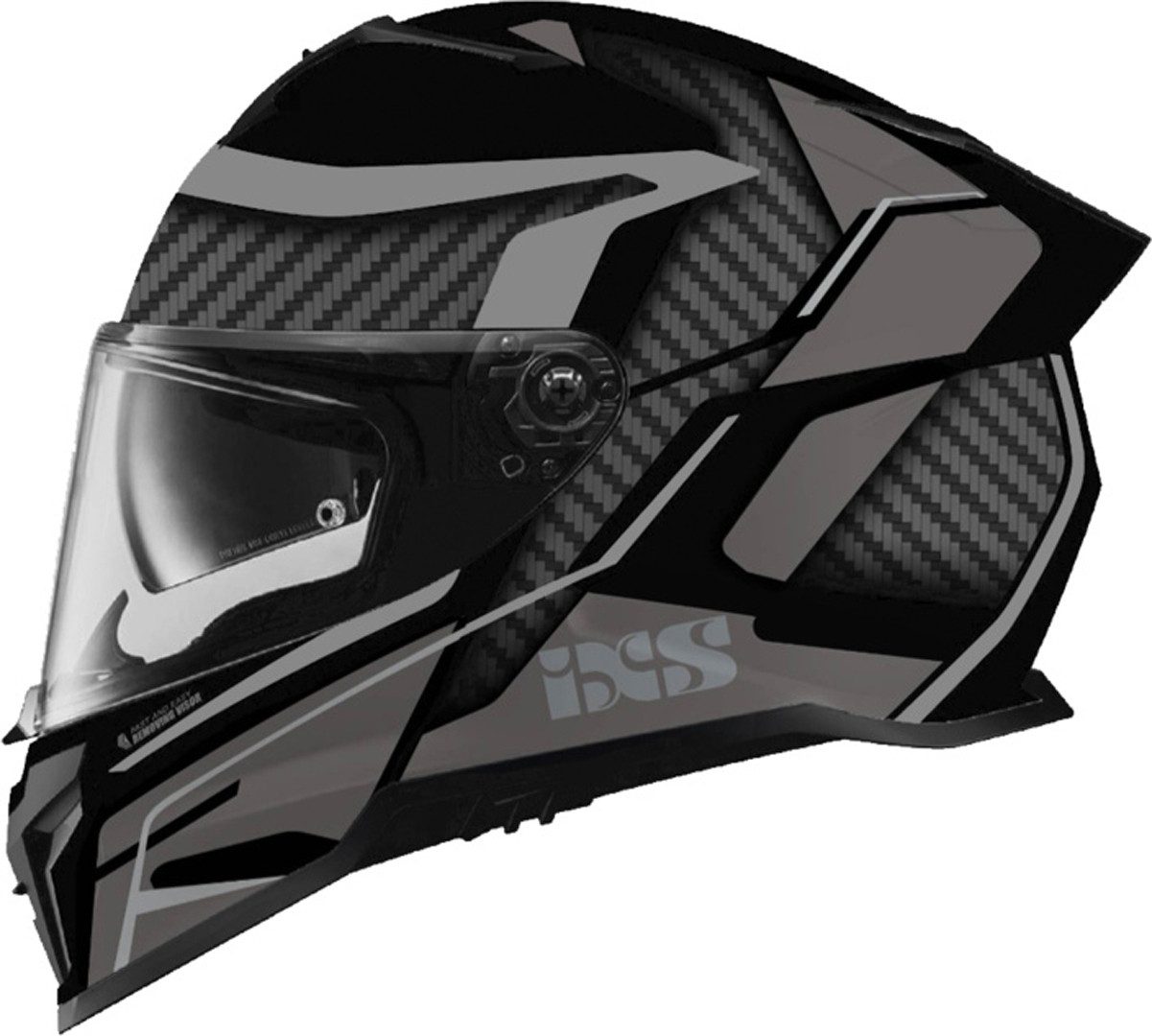 IXS Motorradhelm iXS912 SV 2.0 Blade Helm, integriertes Sonnenvisier
