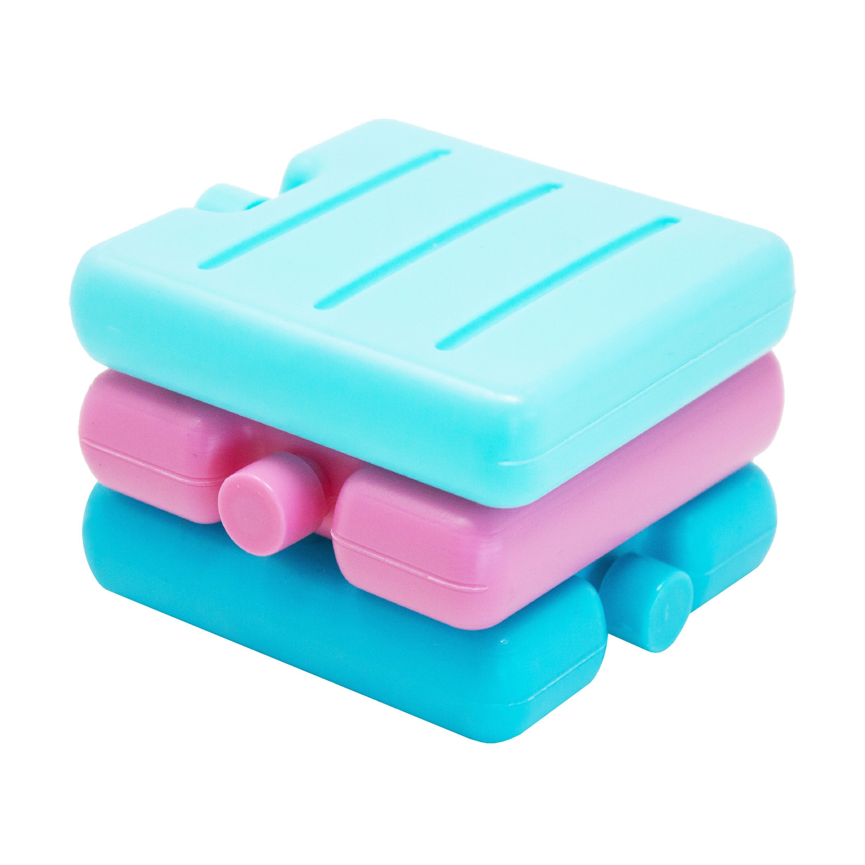 ToCi Kühlakku 3er Set Mini Kühlakkus kleine flache Kühl-Elemente Kühltasche Camping
