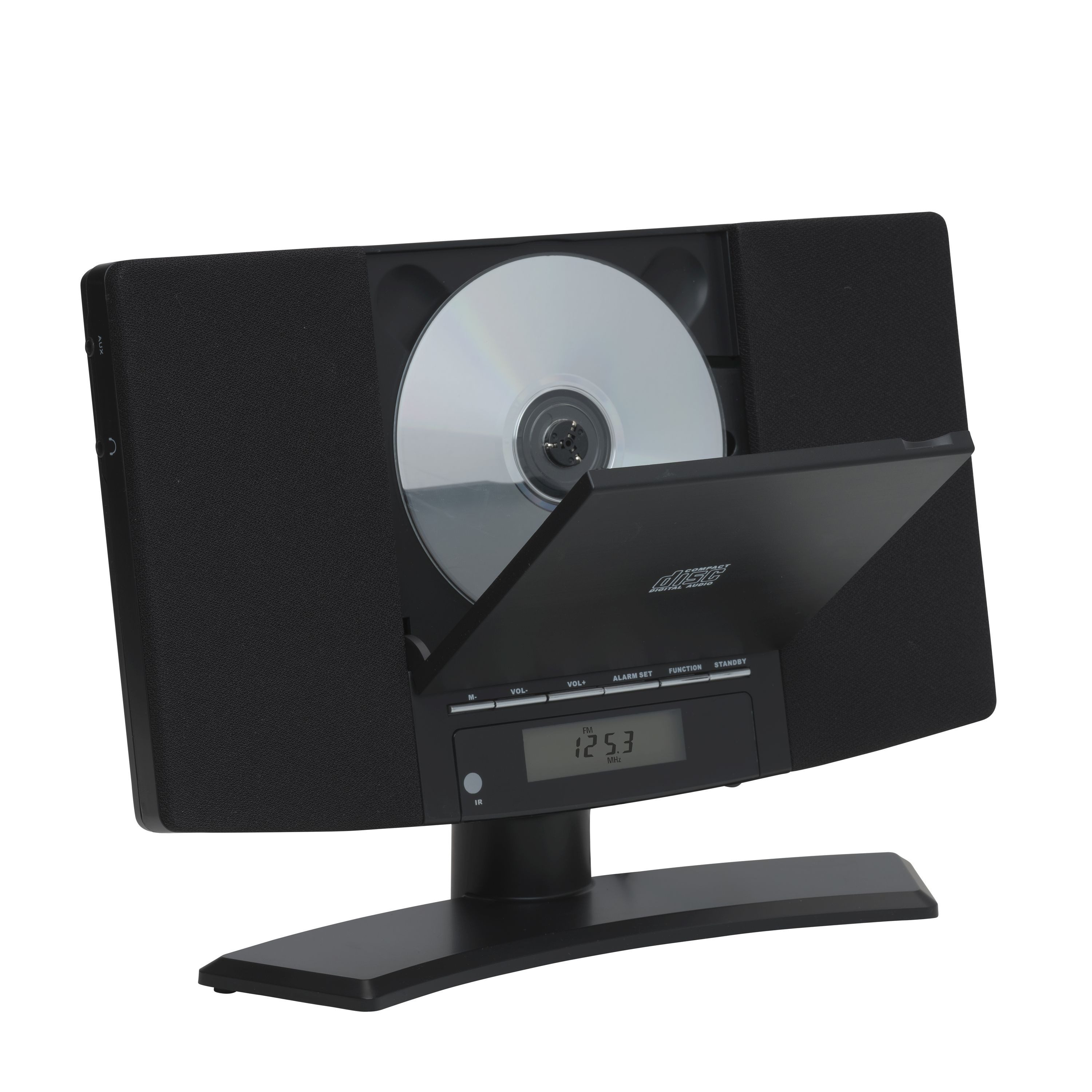 Denver MC-5220 BLACK Kompaktanlage (Design Stereoanlage mit CD-Player, Radio, AUX) – Bild 5 von 5