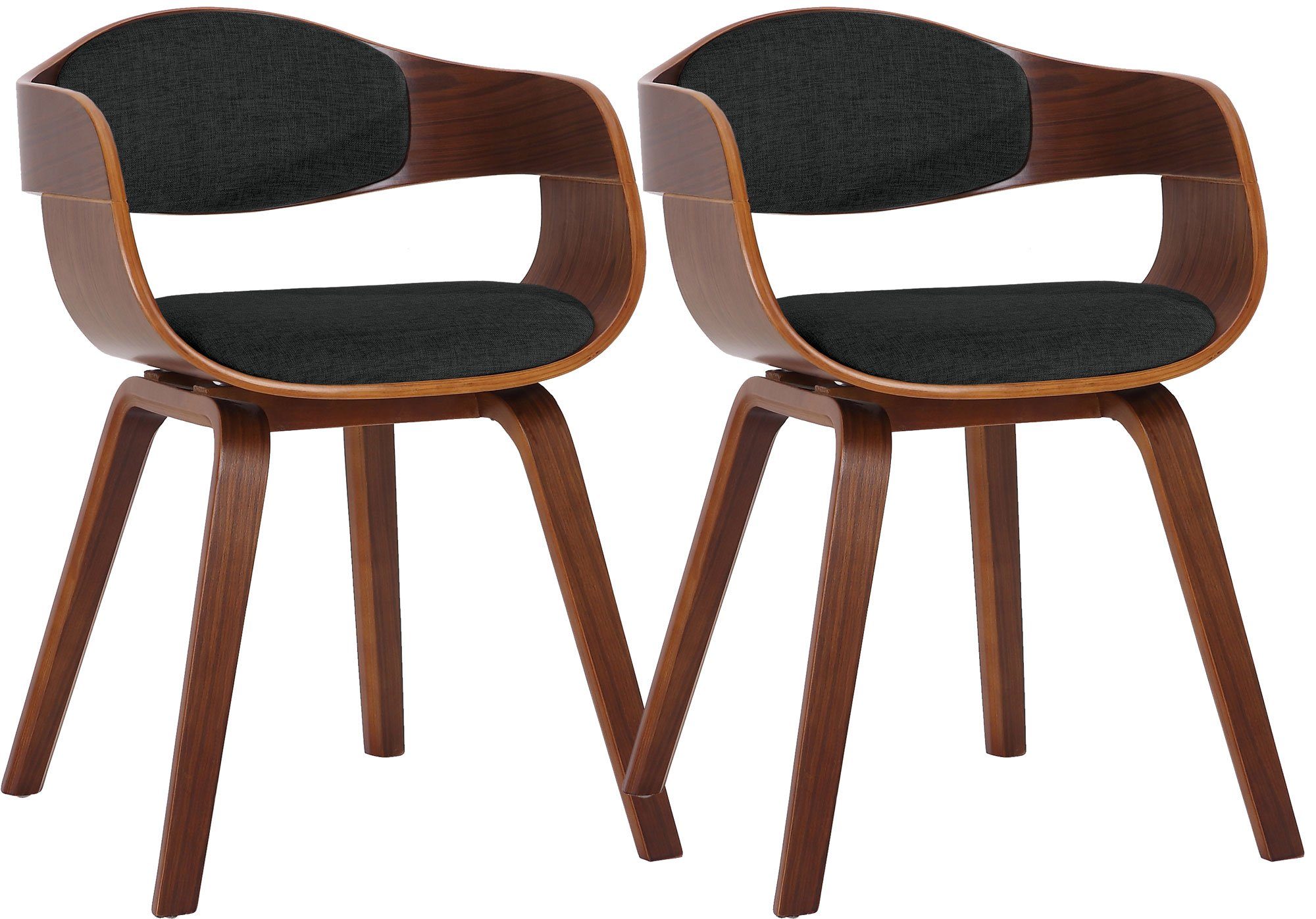 CLP Esszimmerstuhl Kingston Stoff (2er Set), günstig online kaufen