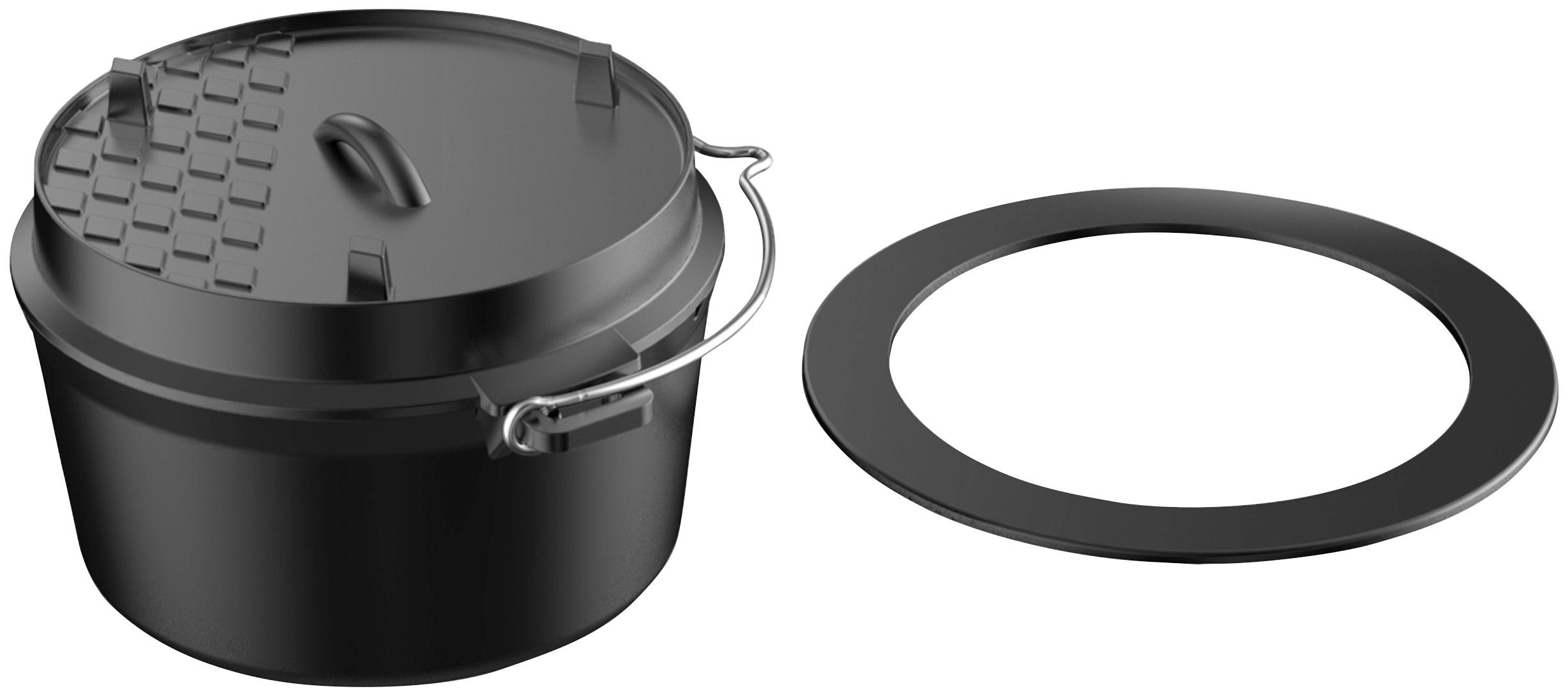 ØxH: Gusseisen, Tepro Grilltopf Dutch-Oven-Einleger, cm 32,5x18,4