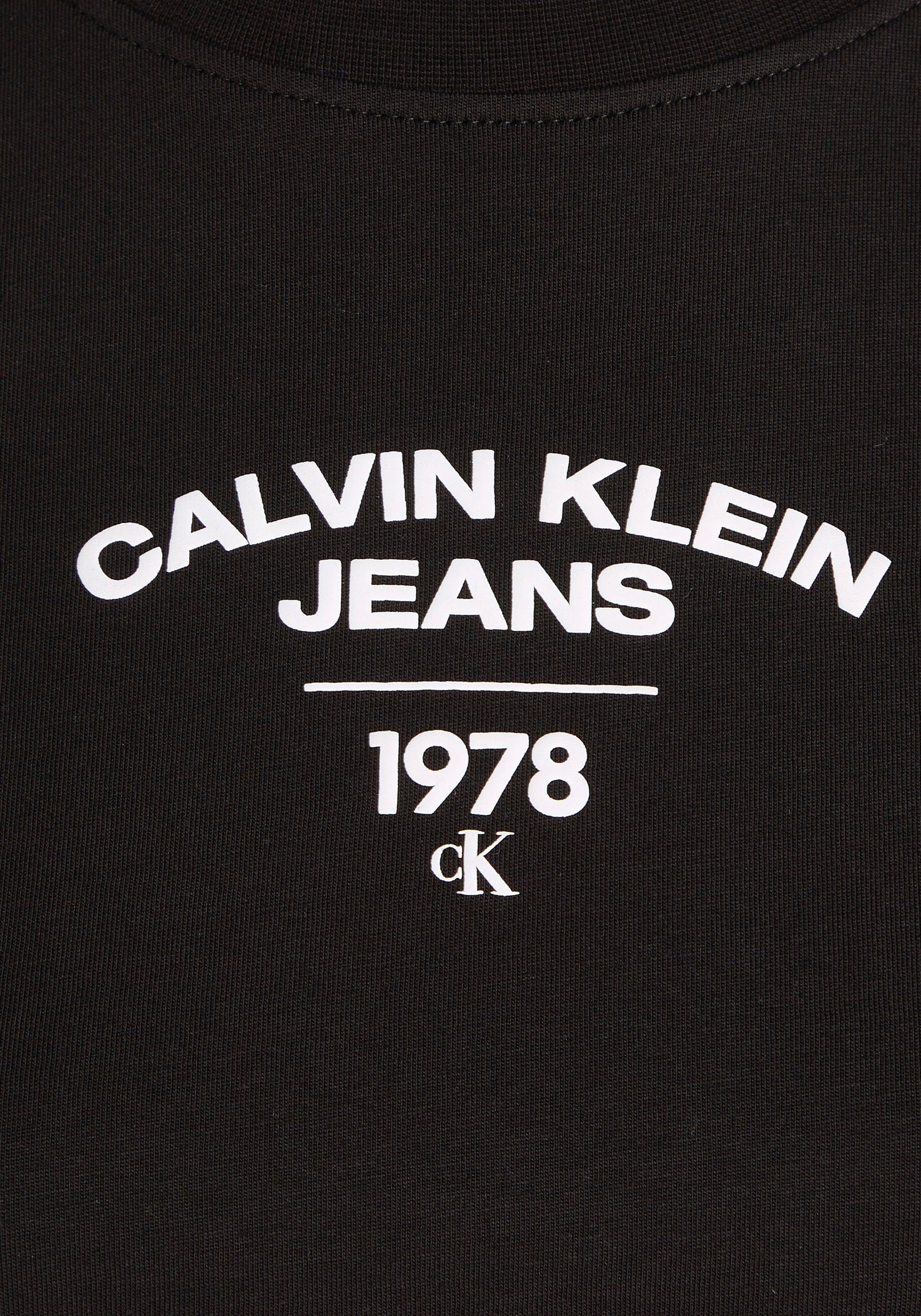 T-Shirt Jeans Ck Klein BABY VARSITY Calvin Black LOGO TEE
