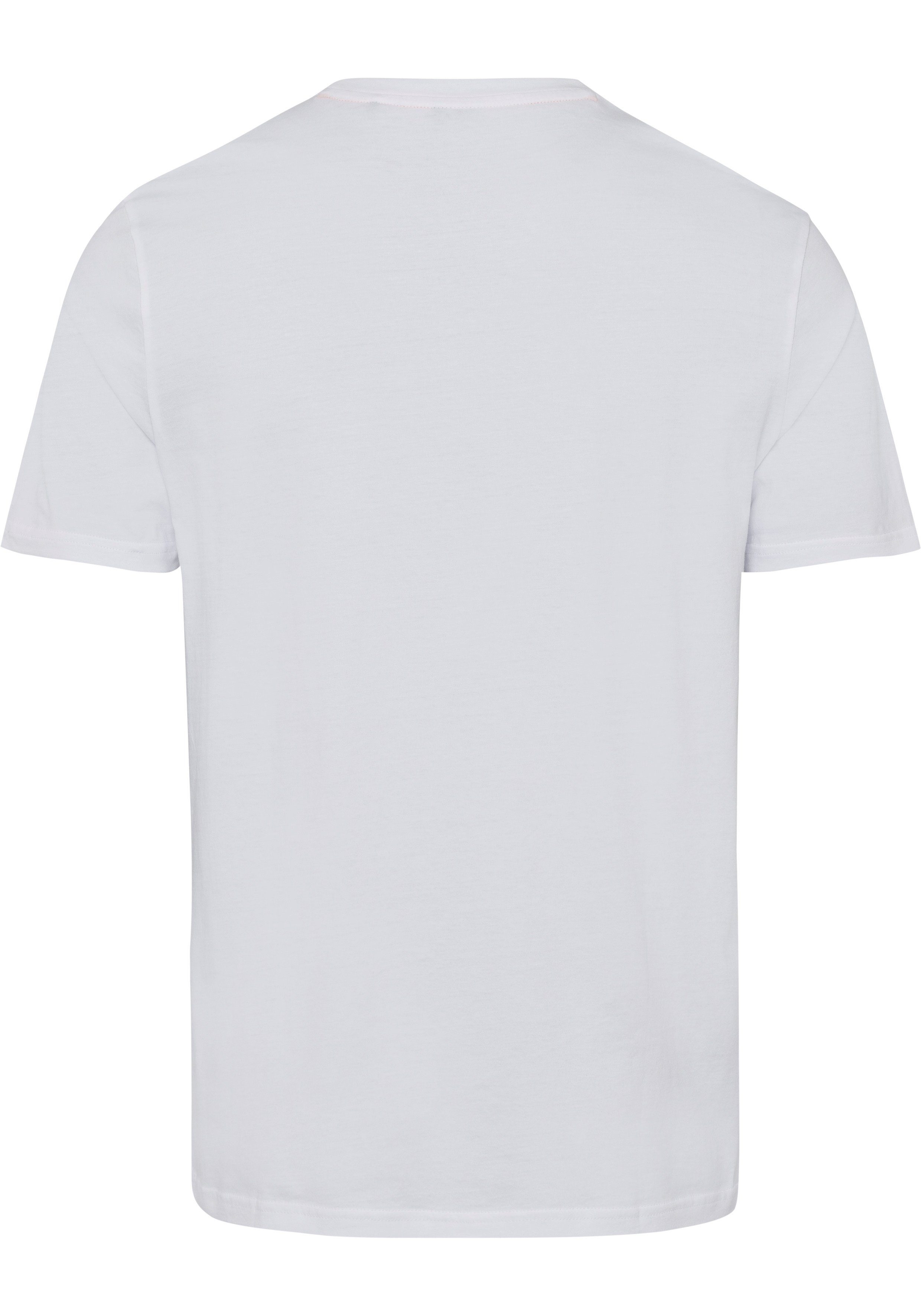 (1-tlg) natural103 Kurzarmshirt mit Logoschriftzug-Frontprint 1 Thinking BOSS ORANGE