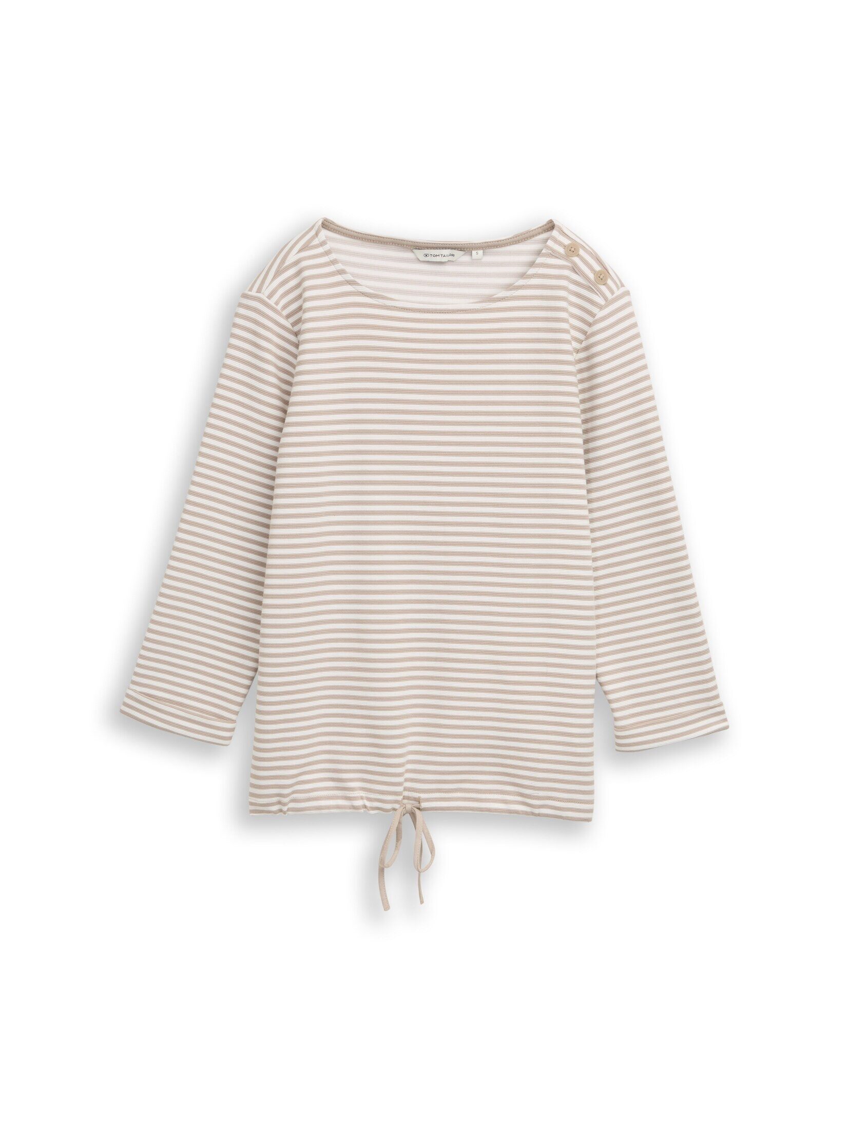 taupe offwhite regular stripe