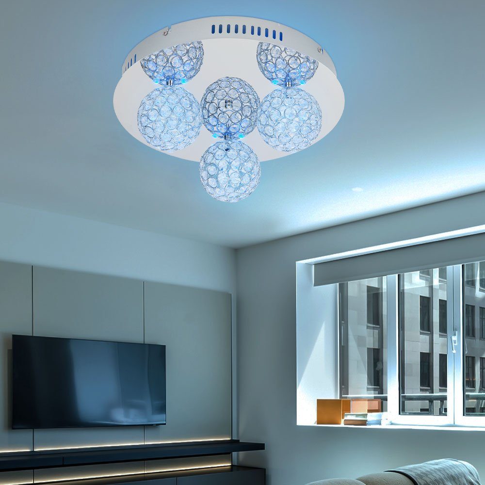 etc-shop LED Deckenleuchte, Leuchtmittel nicht inklusive, Farbwechsel, Deckenleuchte Deckenlampe Zimmerleuchte Lampe 3-farbig LED Esto Cara