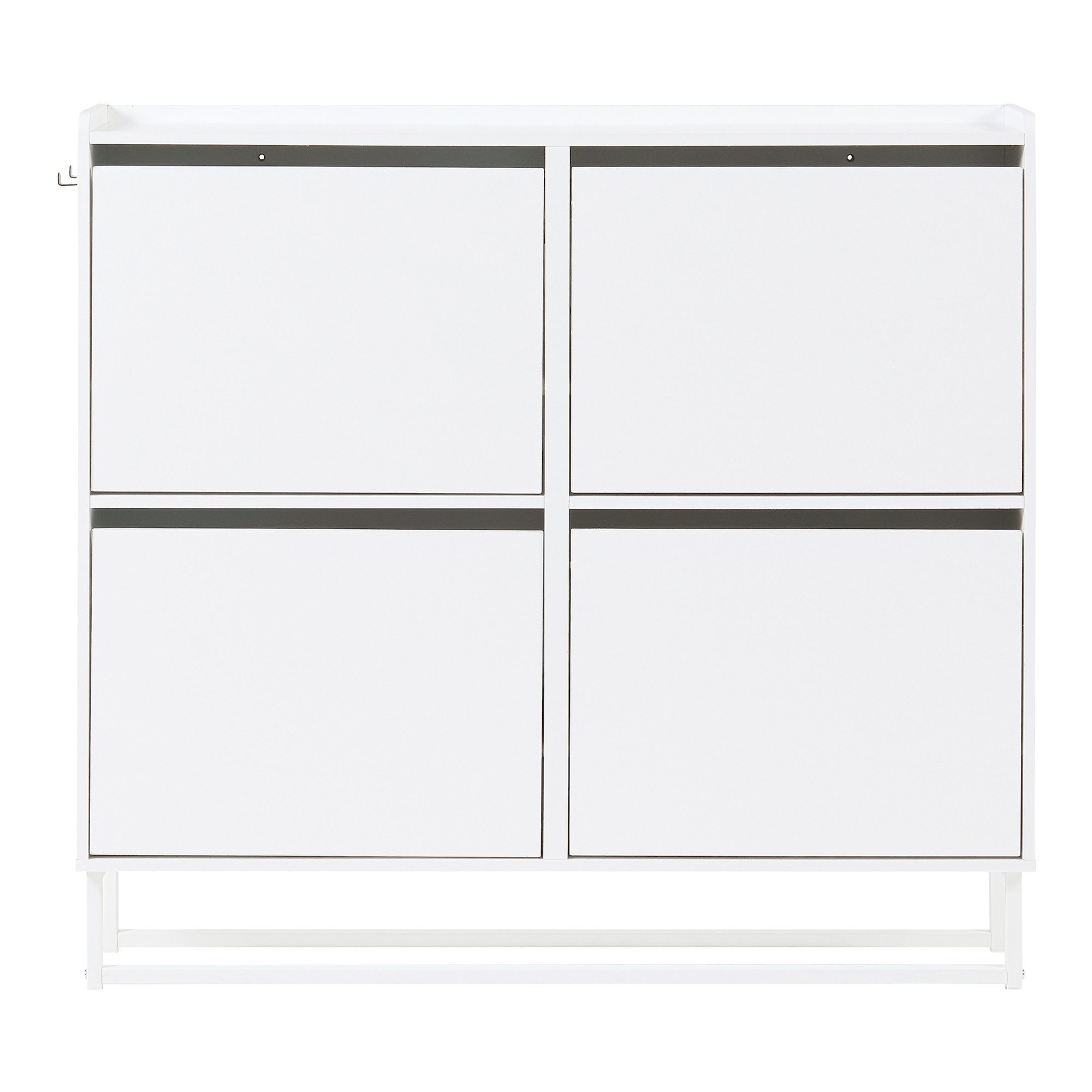 en.casa Schuhschrank »Ylitornio« 91,5x100x19 cm mit günstig online kaufen