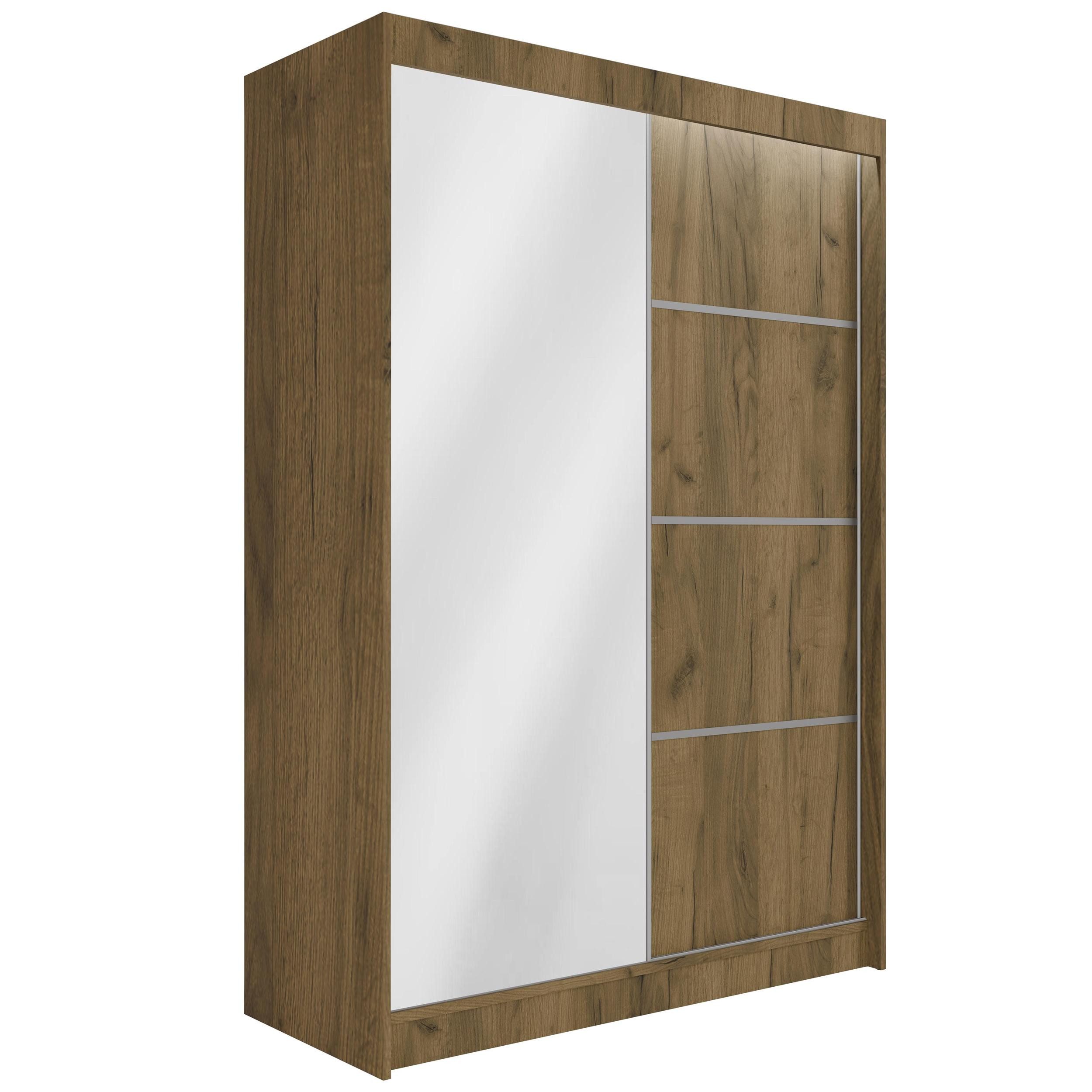 ALTDECOR Schiebetürenschrank PAOKI (Kleiderschrank Garderobenschrank mit vi günstig online kaufen