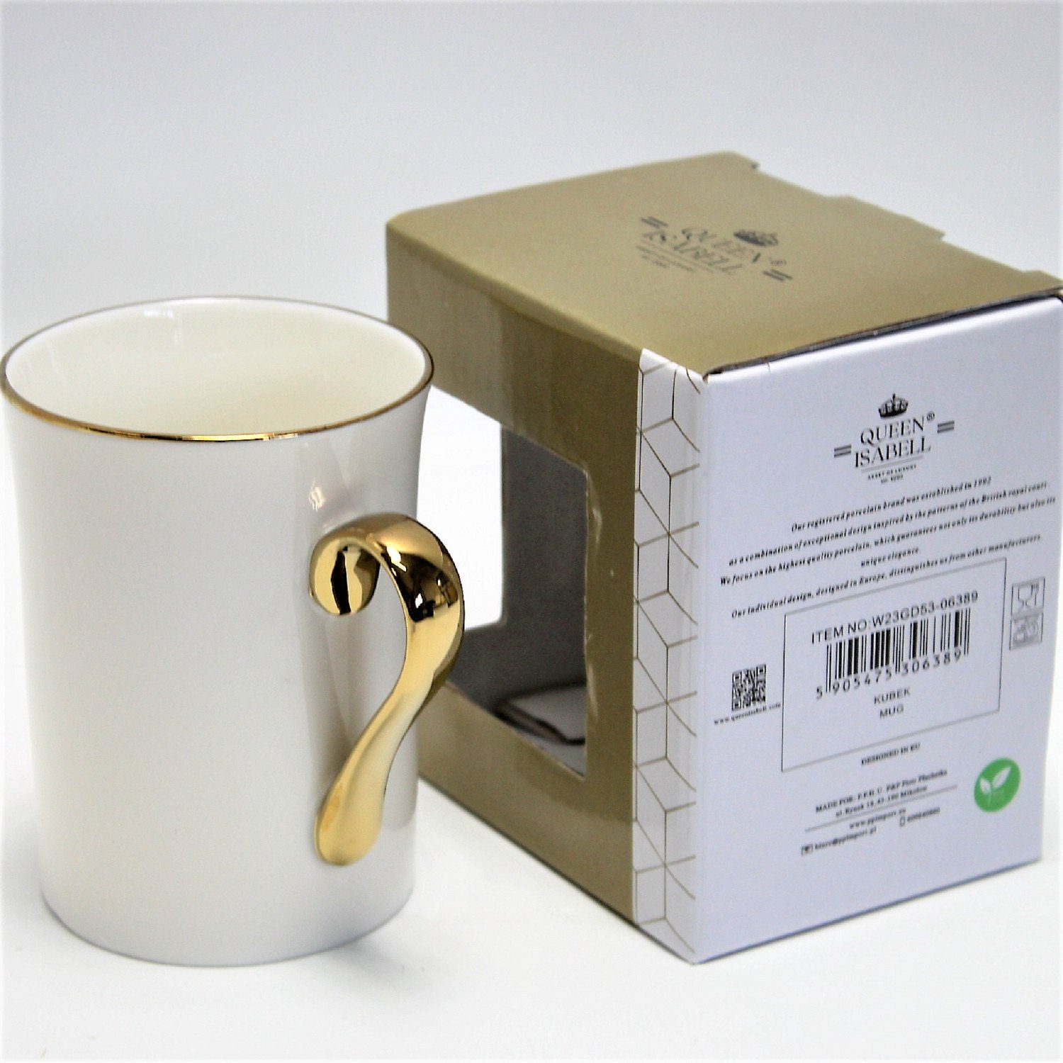 Porzellan-Kaffeebecher Queen Becher Isabell W23GD53-06389, 250m