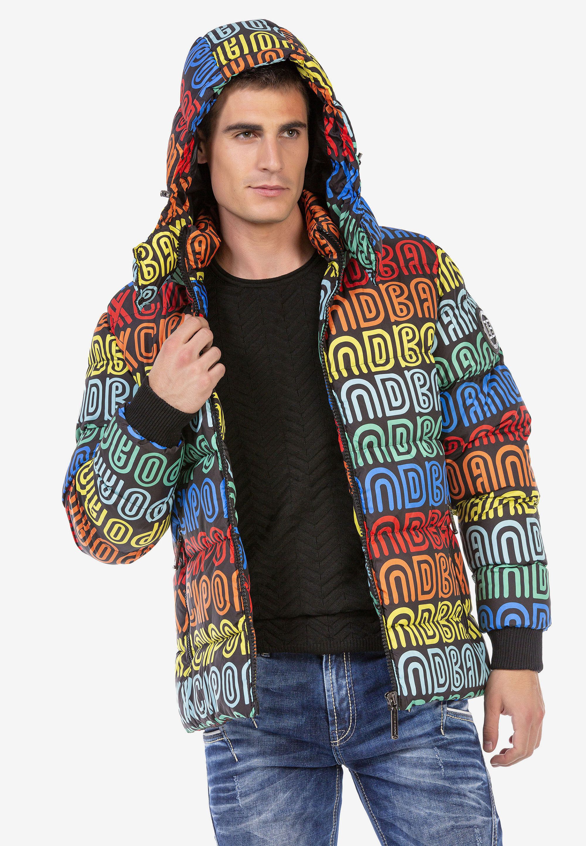 Cipo & Baxx Winterjacke Winterjacke mit sylischem Schriftzug