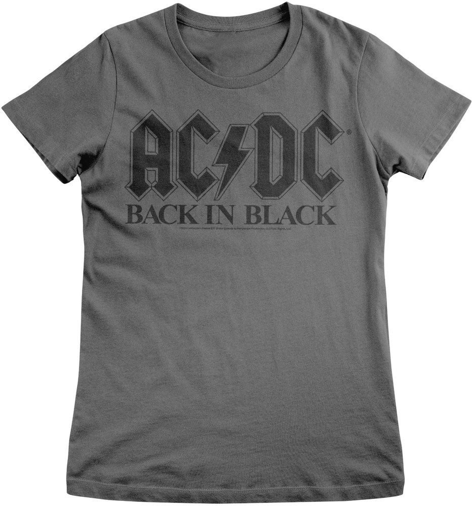 T-Shirt Back In Black Girly Tee