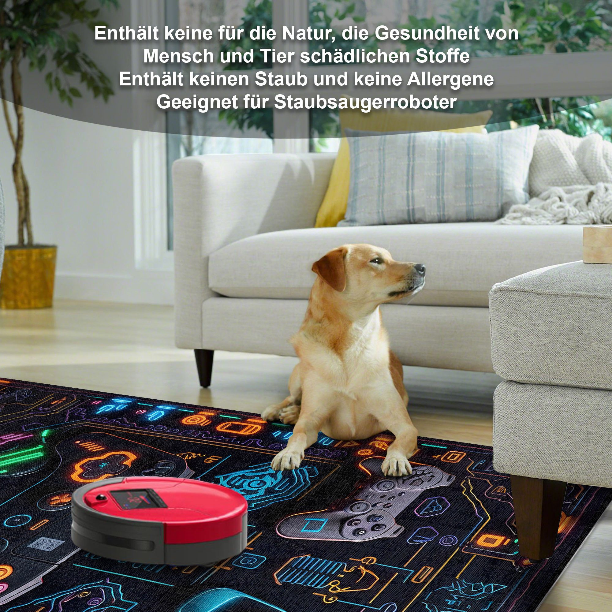 Bamyum Teppich Gameking Chenille Druck Teppich, Gaming Videospiel Waschbarer Teppich, Einzelstück – Bild 4 von 5