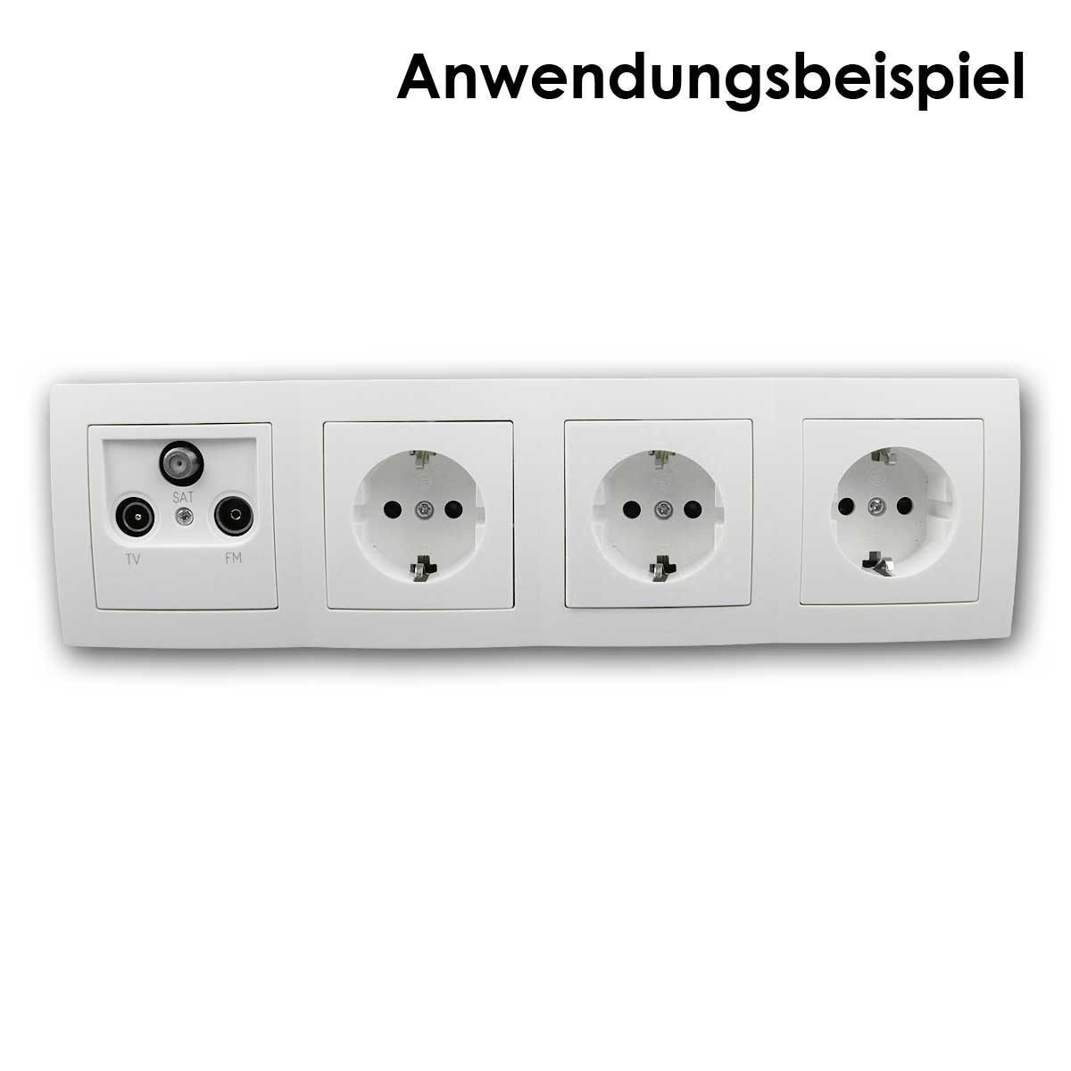 McPower FLAIR Set "Einfamilienhaus" 95-teilig weiß Schraub Unterputzschalter – Bild 4 von 5