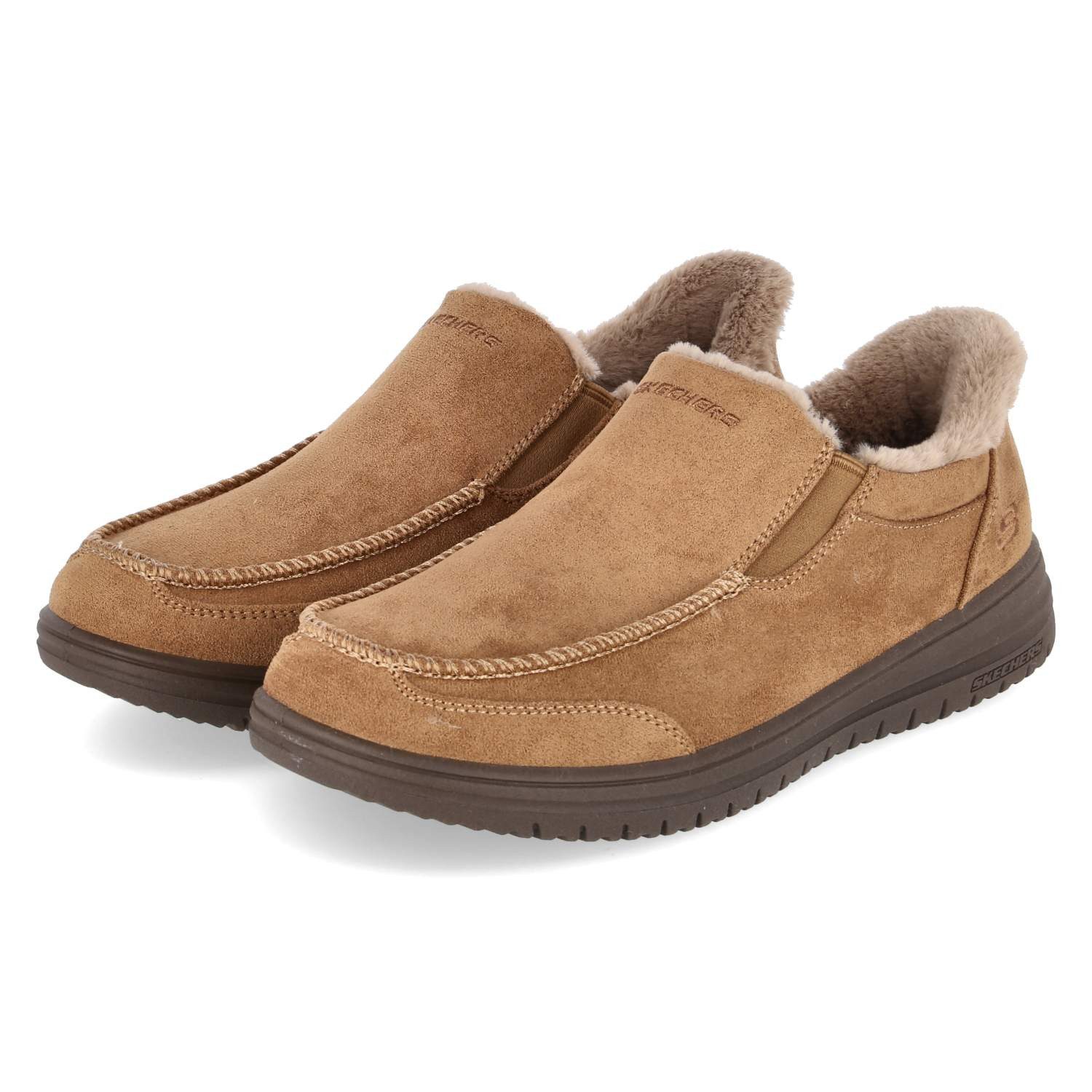 Skechers Skechers Mokassins / Bootsschuhe 205606 CSNT Herren Textil brown Slipper