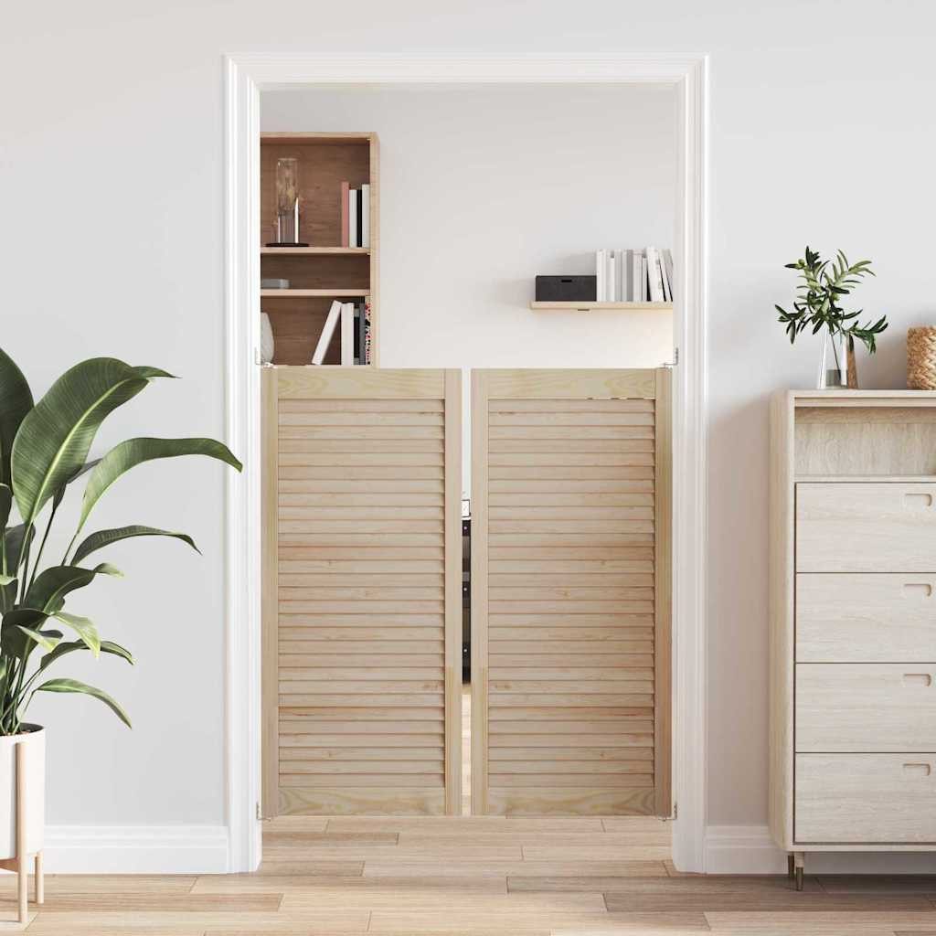 vidaXL Schranktür Schranktür mit Tür 2 Stk. Natur 49,5 x 2,1 x 110 cm (2 St)