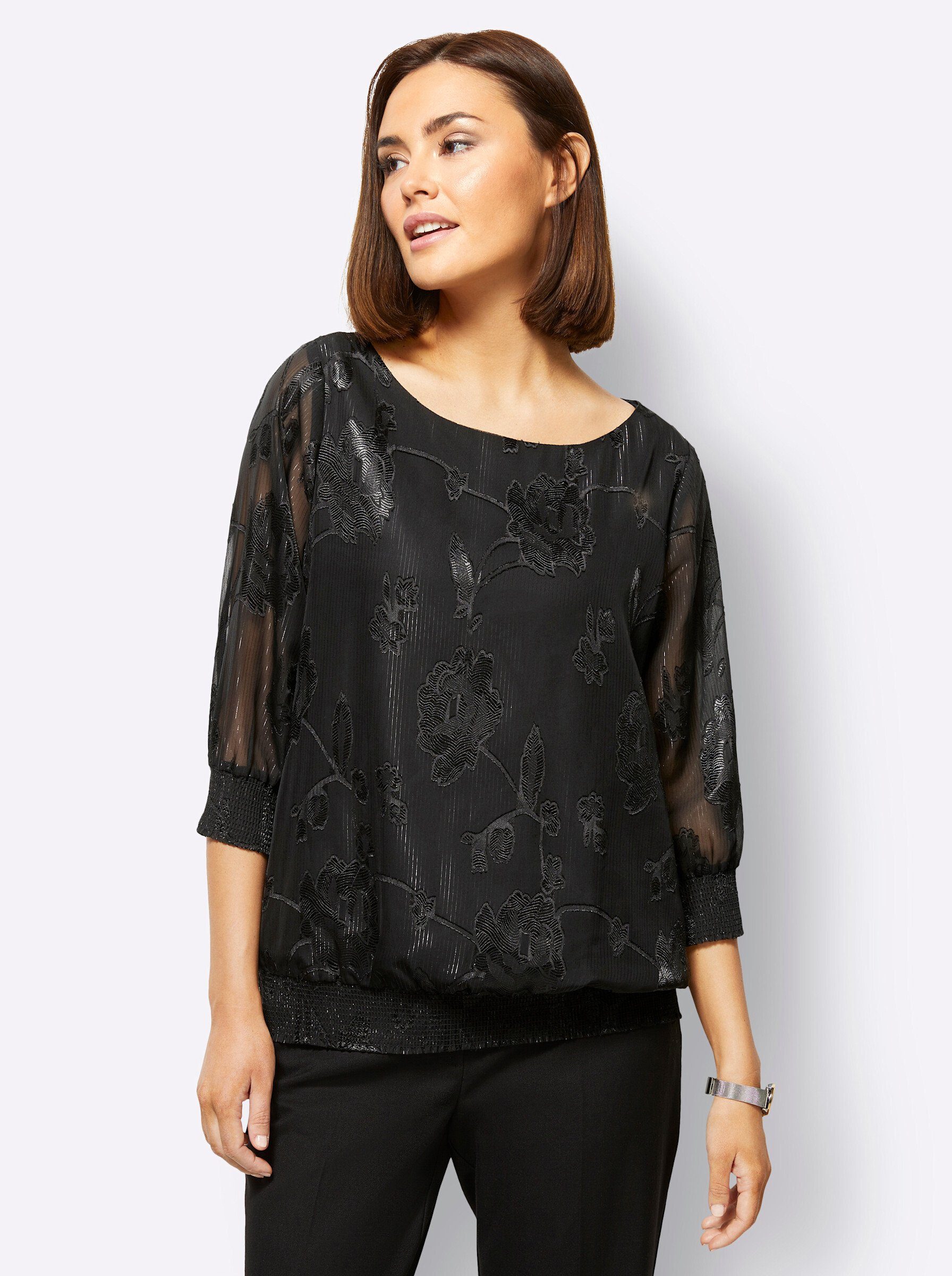 creation L Klassische Bluse Bluse 3/4-Arm