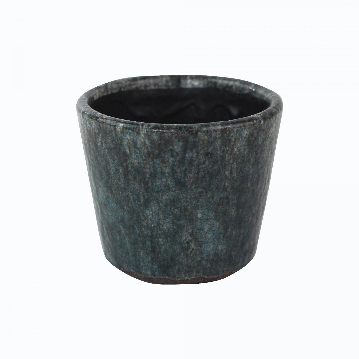 mitienda Übertopf Übertopf aus Keramik blau/grau 14cm Dust