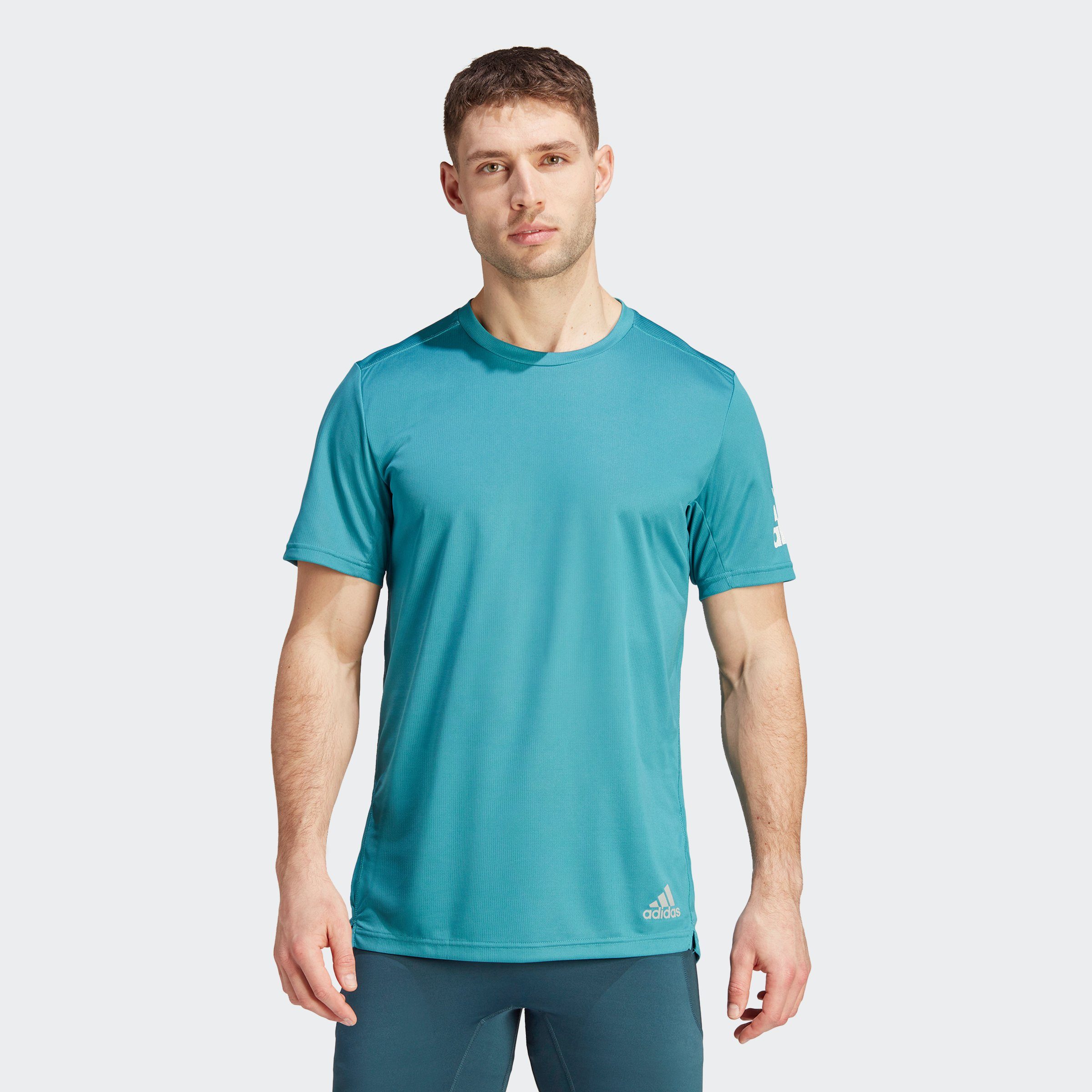 recycelten Ein Laufshirt für Performance Laufshirt mit RUN Materialien deine adidas tägliche IT,