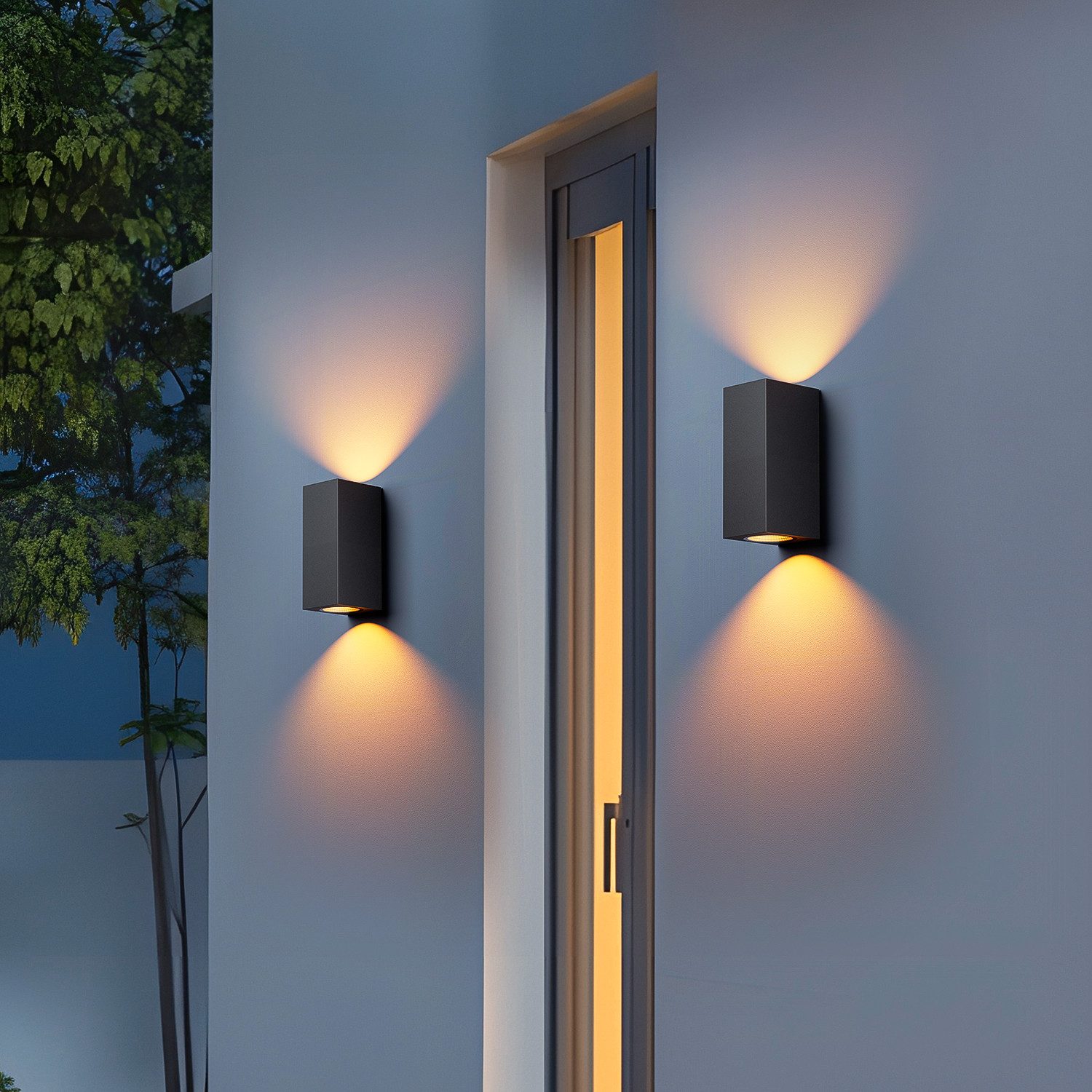 WILGOON Wandleuchte LED Wandlampen Außen & günstig online kaufen