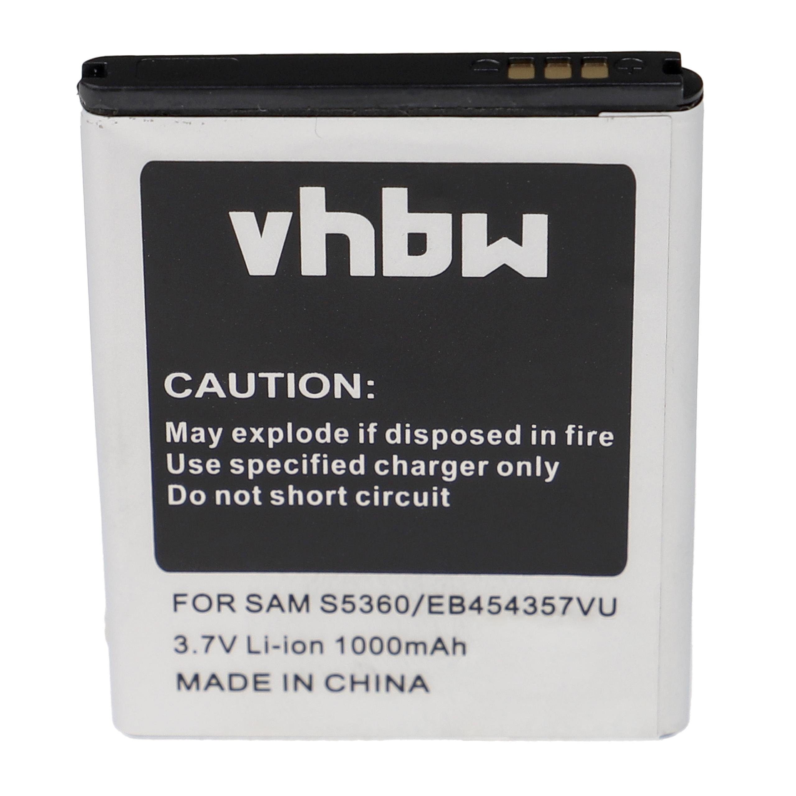 vhbw Ersatz für Samsung mAh EB454357VA 1000 Smartphone-Akku (3,7 EB454357VU, Li-Ion V) für