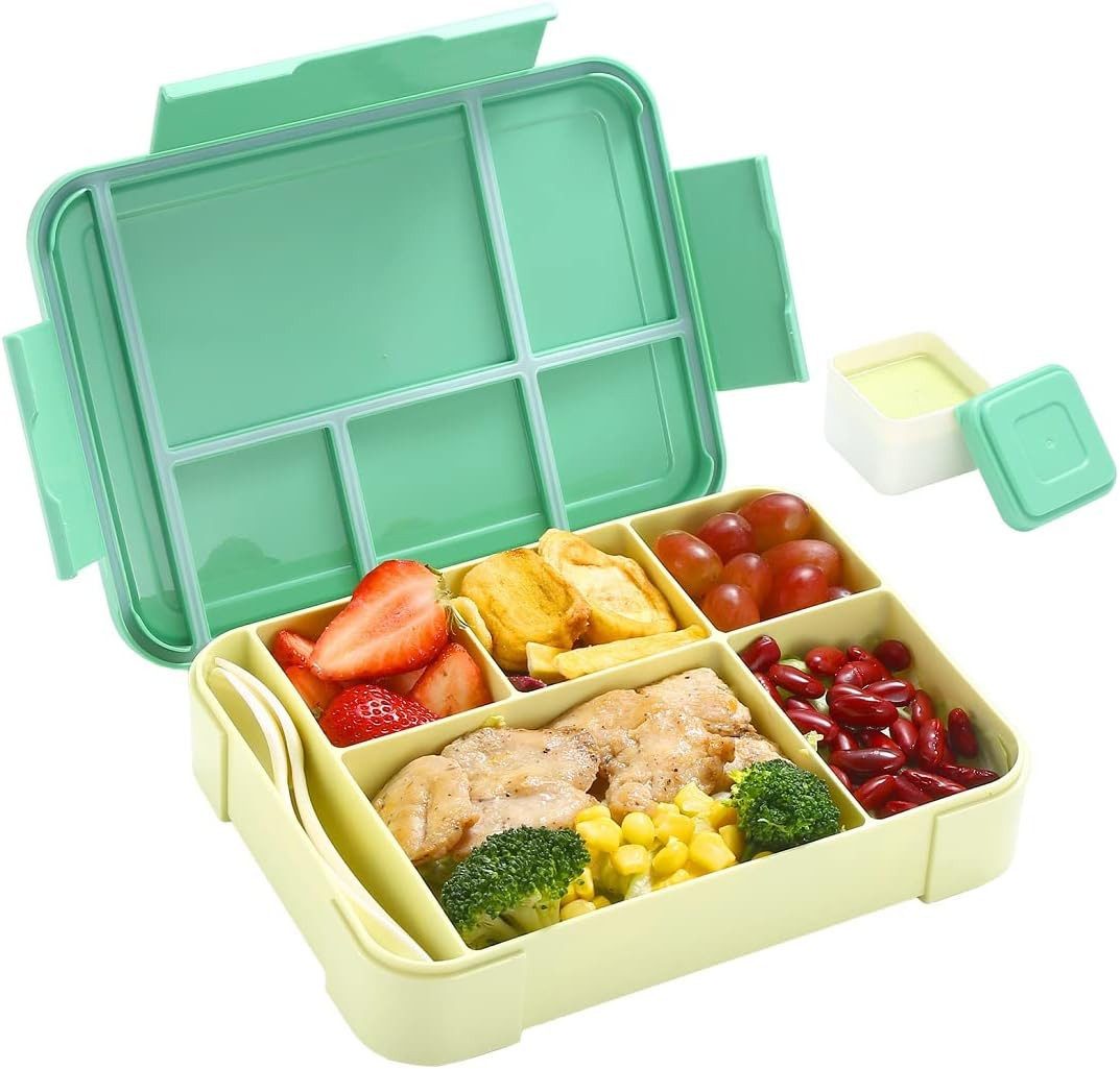 Lunchbox KinderLunchbox, Brotdose–1300ML BPA Frei Bento Box Mit 5 Fächern