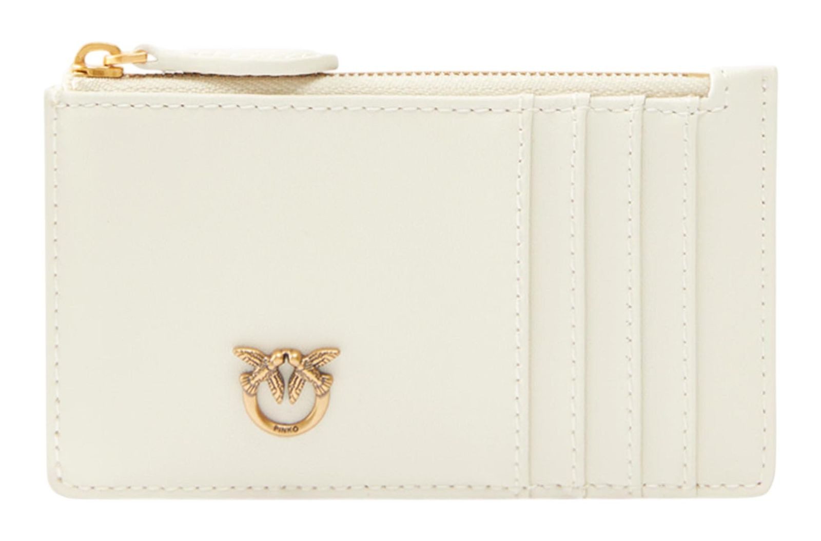 PINKO Kartenetui Cardholder Sheep Nappa Chevron, aus echtem Rindsleder