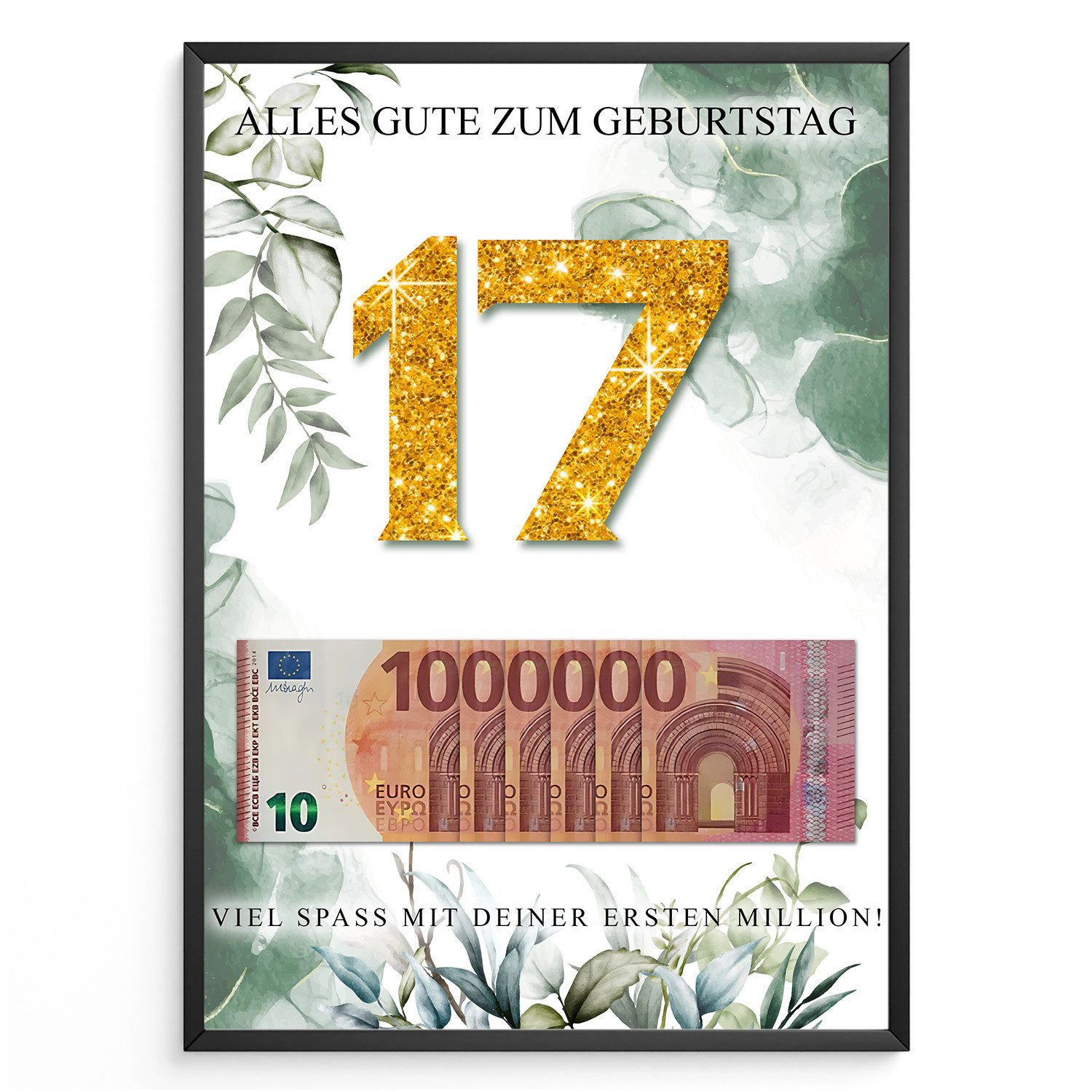 Tigerlino Poster Geldgeschenk Geburtstag Männer Frauen günstig online kaufen