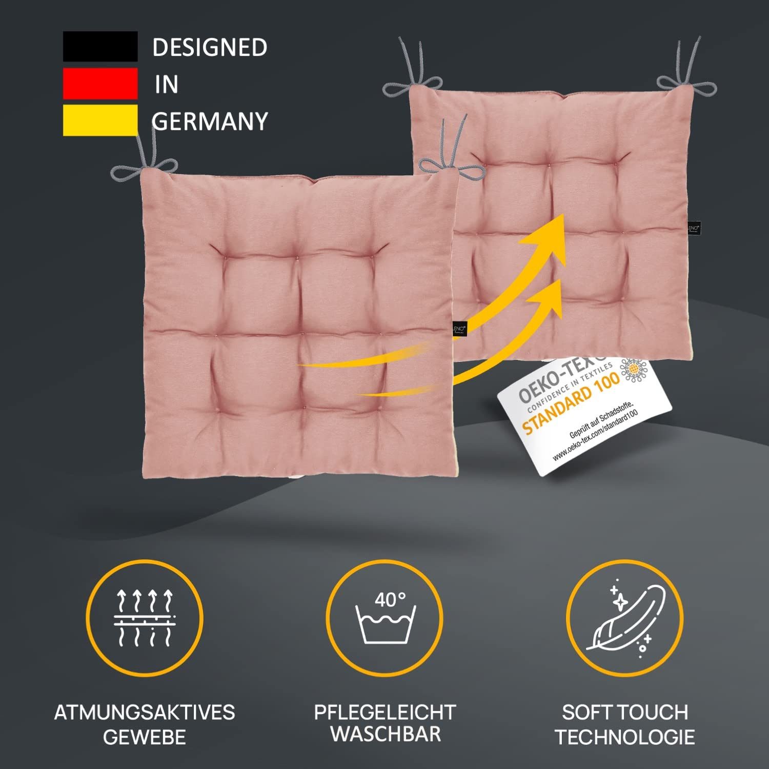 LILENO HOME Stuhlkissen Sitzkissen für Gartenstuhl, günstig online kaufen