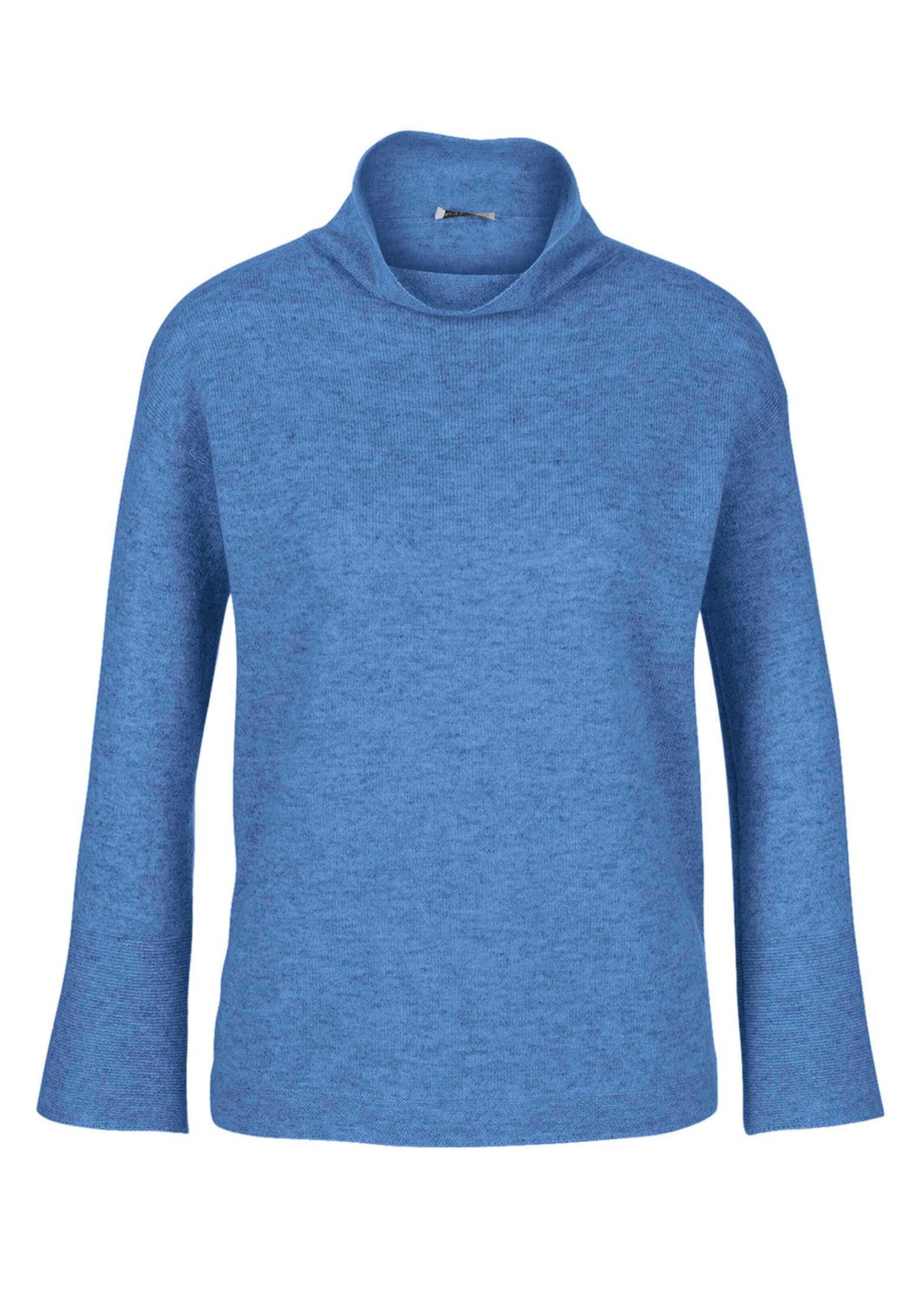 Strickpullover Pullover mit Stehkragen