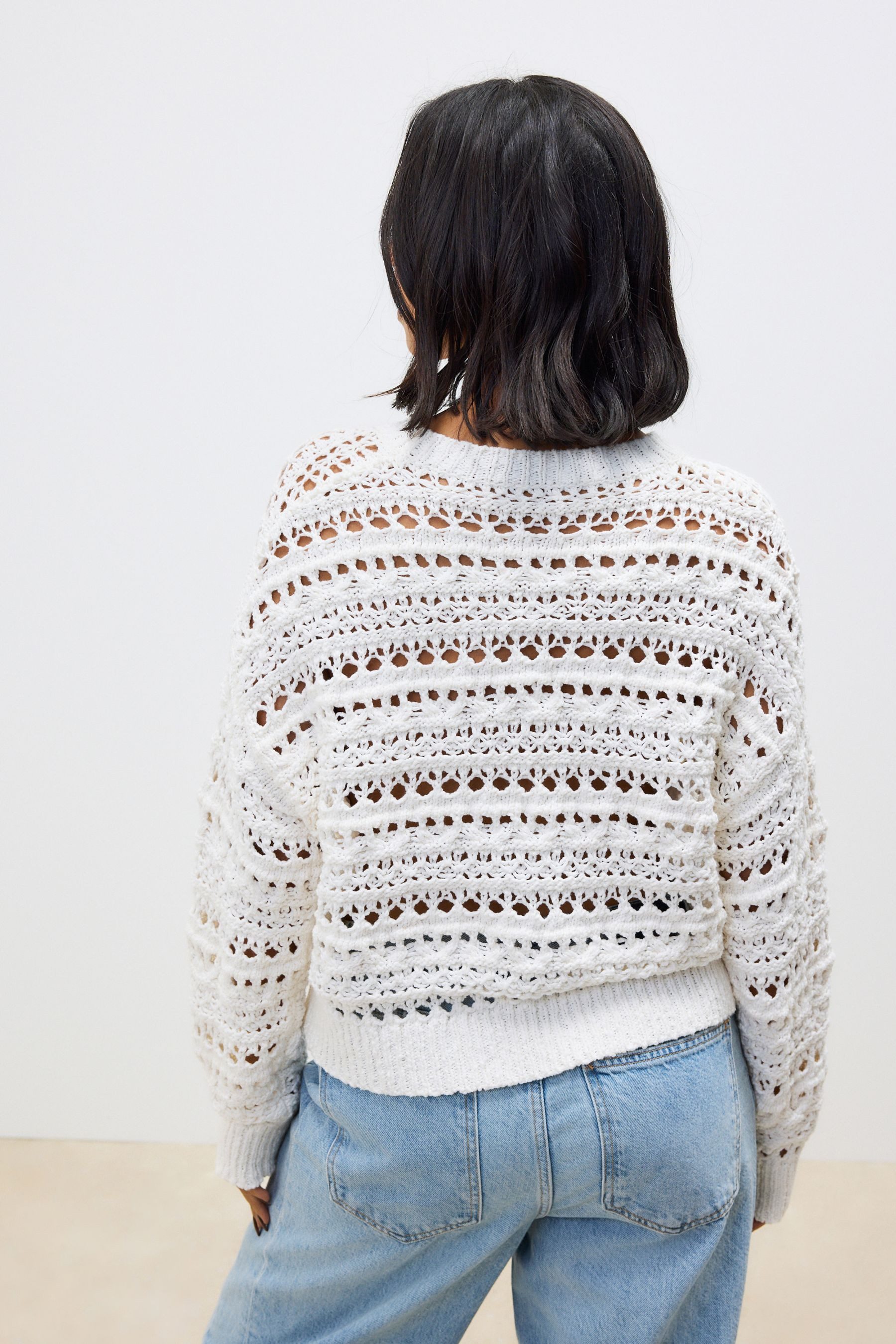 Next Strickpullover Baumwoll-Strickpullover mit Rundhalsausschnitt (1-tlg) günstig online kaufen