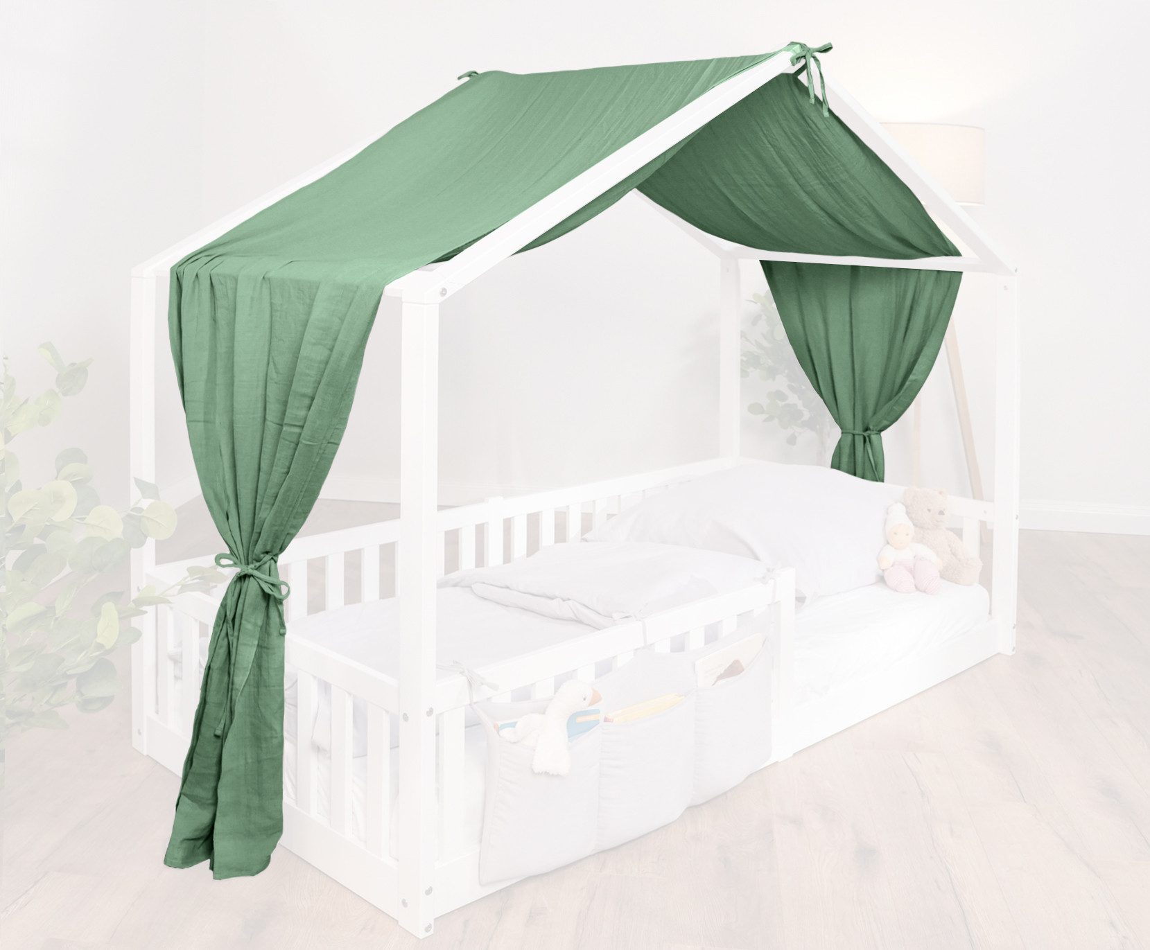 tiSsi® Betthimmel tiSsi® Baldachin Musselin für Hausbetten 90x200 cm