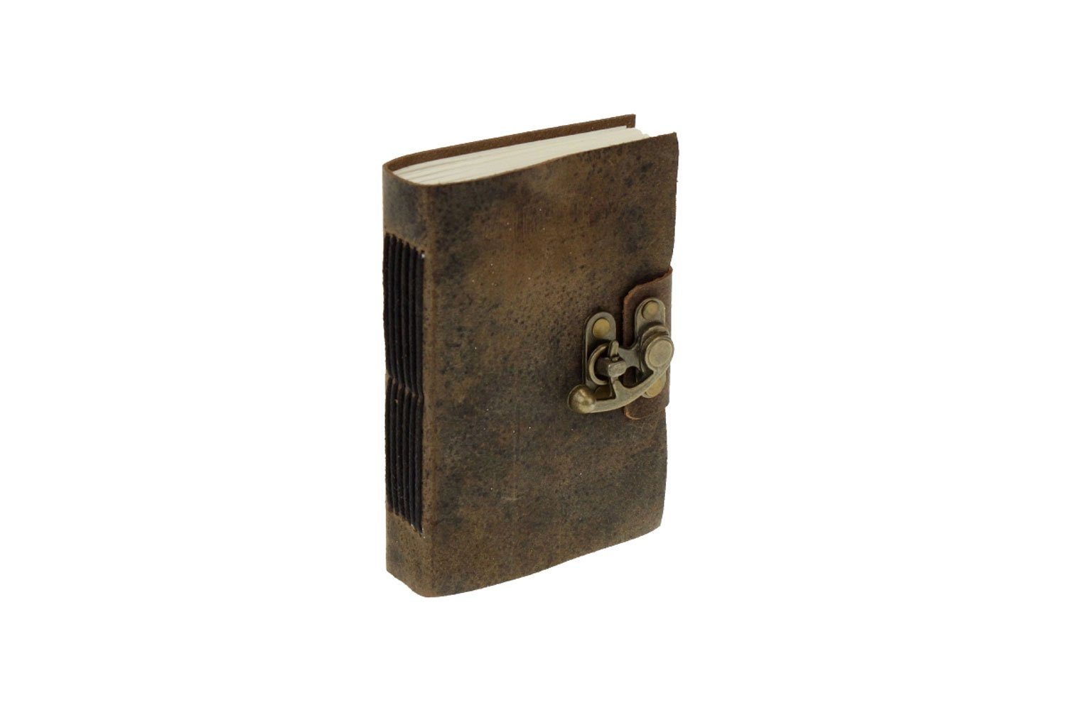 antik Notizbuch, Voß braun, Leder ca. 10 cm 15 Notizbuch x Werner
