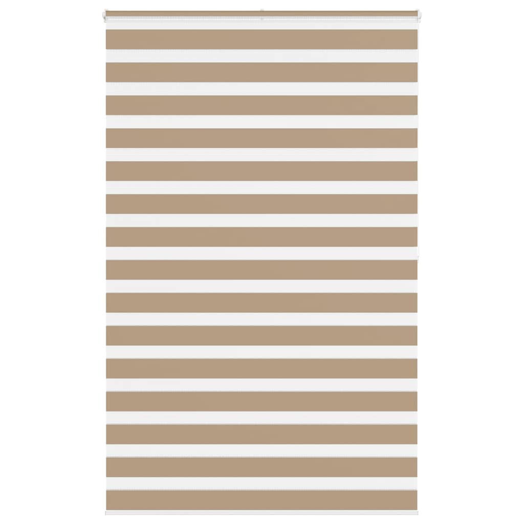 Rollo Doppelrollo Sandbraun 145x200 cm Stoffbreite 140,9 cm Polyester, vidaXL