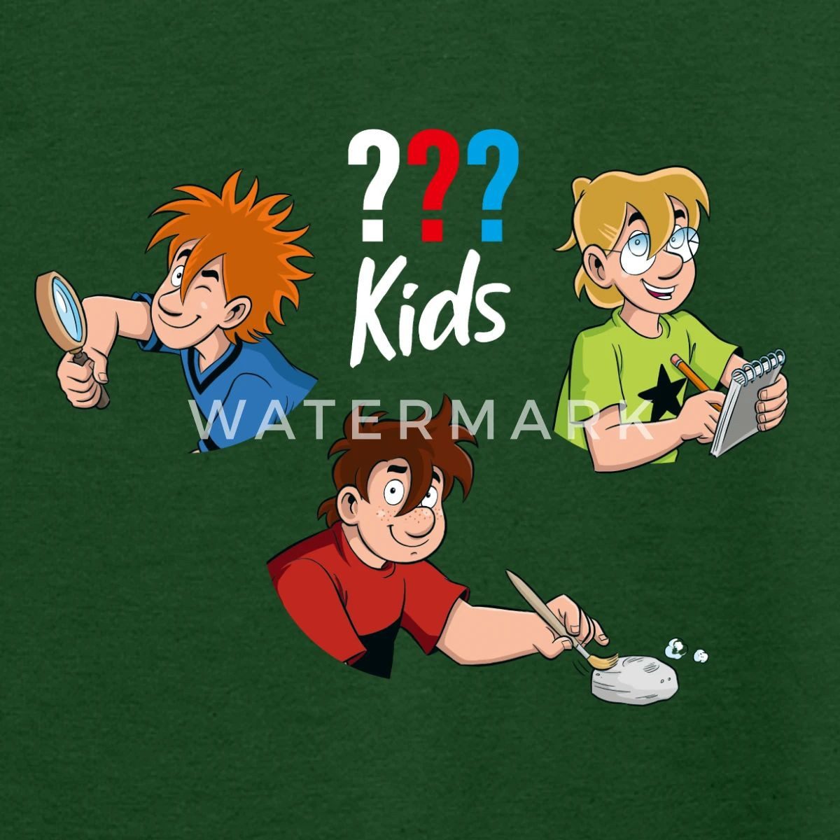 Spreadshirt T-Shirt Die Drei Fragezeichen Kids Detektive Kinder T-Shirt (1-tlg)