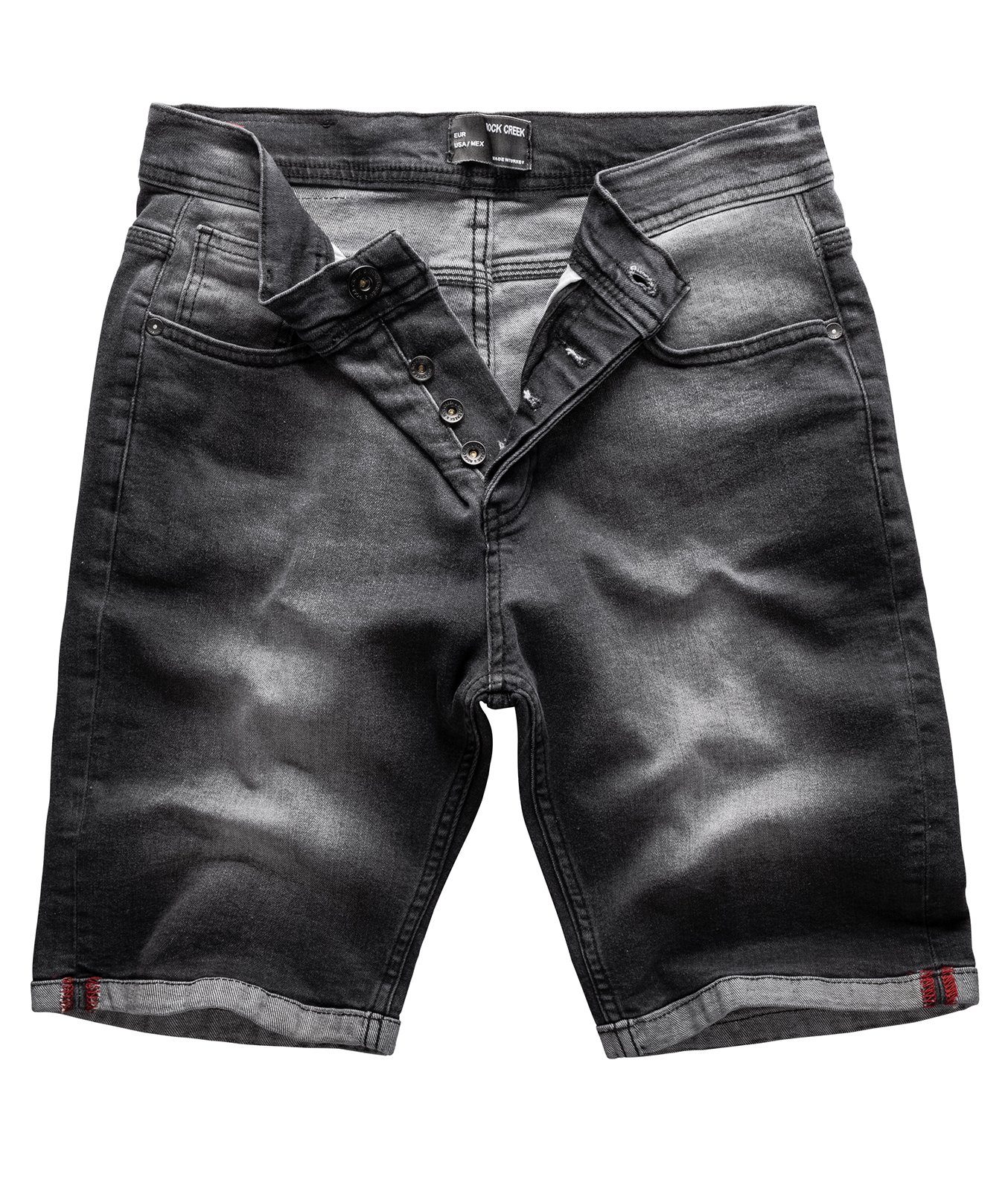 Jeansshorts Denim Herren Dunkelgrau RC-2214 Rock Creek Shorts
