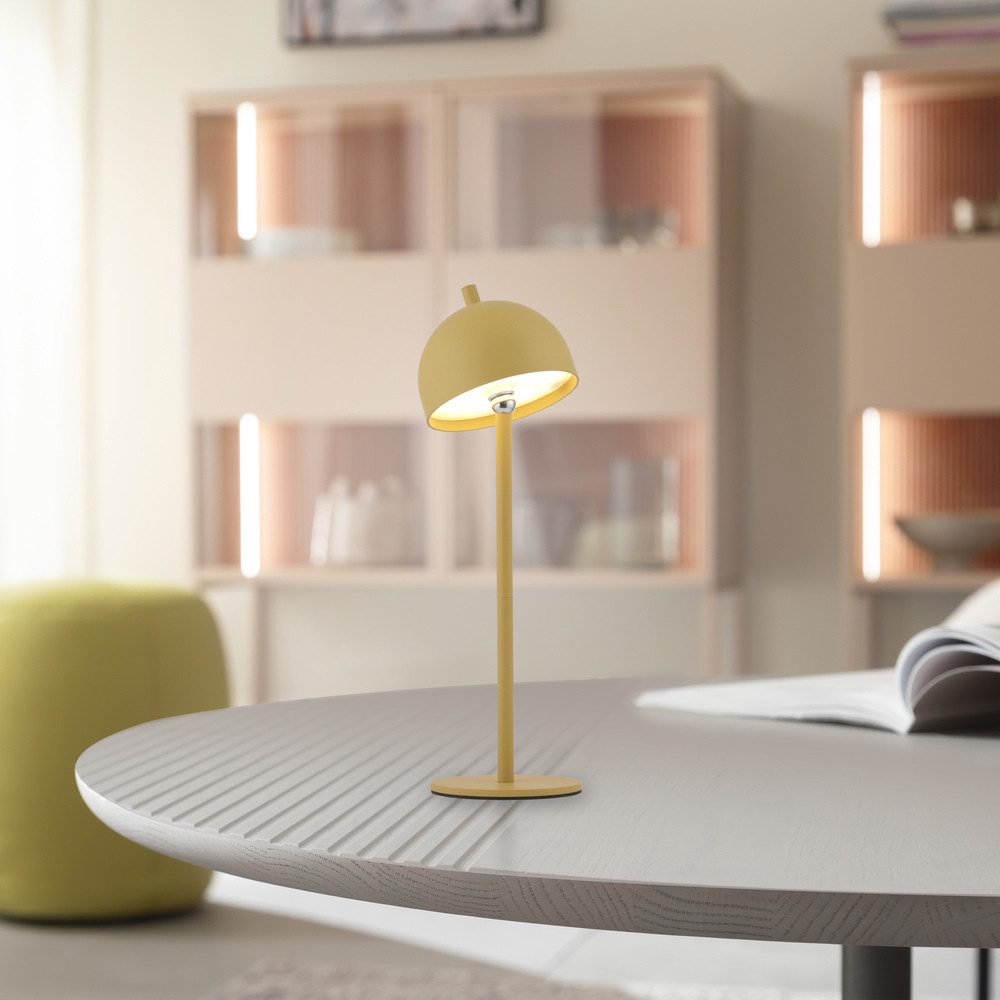JUST LIGHT LED Tischleuchte LED Tischlampe Akku SW BELLIS, Dimmbar, Memoryf günstig online kaufen