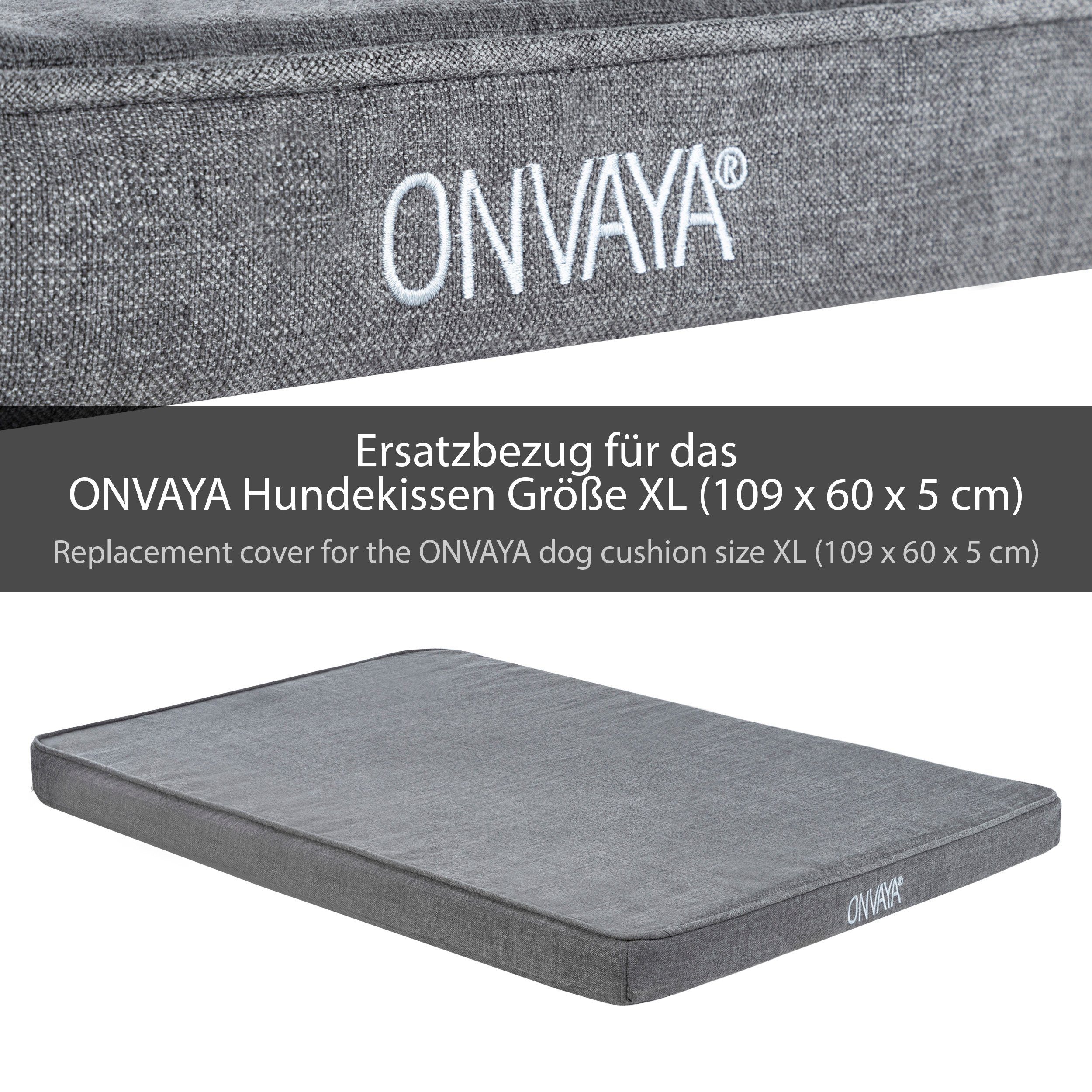 ONVAYA Hundematte Hundekissen Ersatzbezug, Hundebett Wechselbezug günstig online kaufen