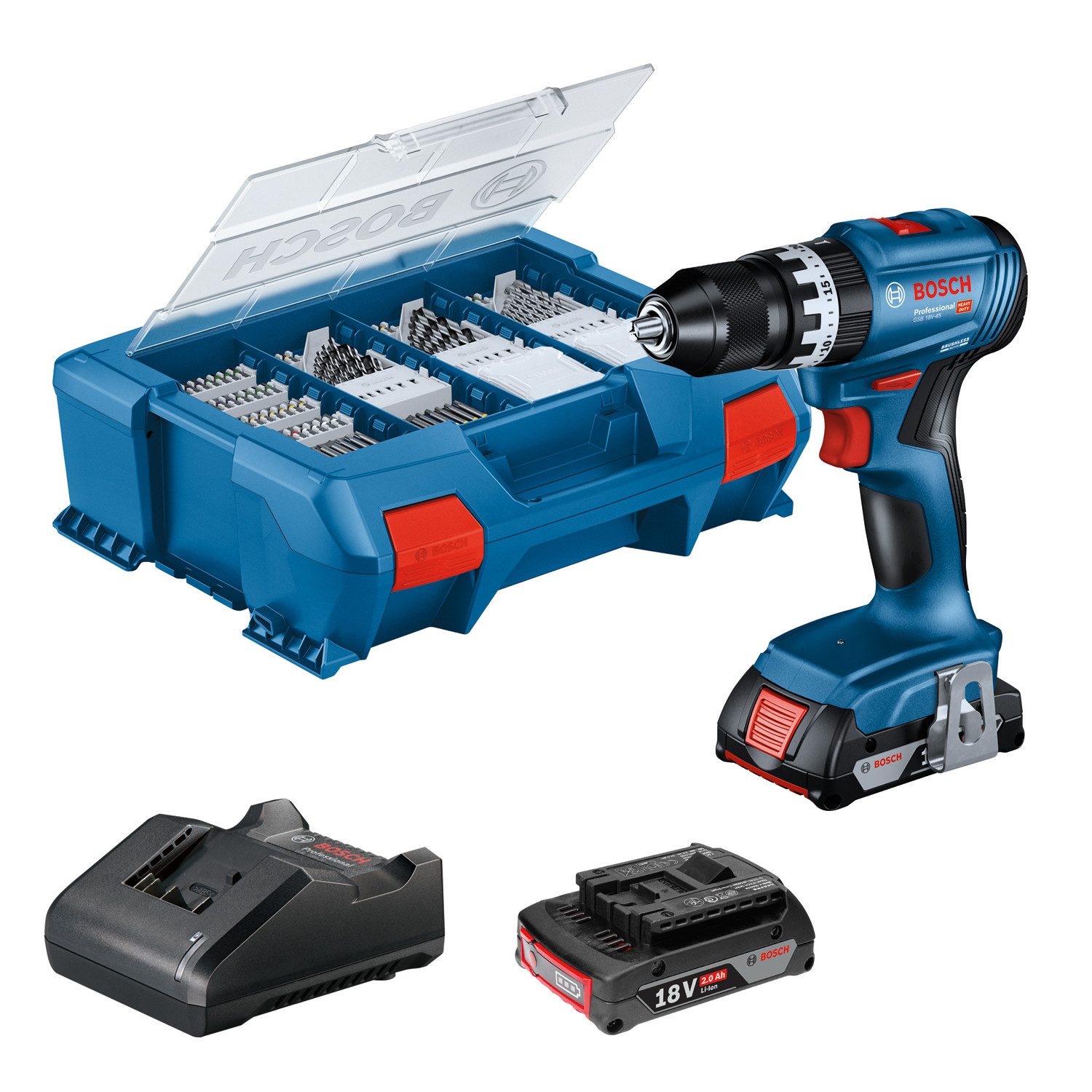 Bosch Professional Akku-Schlagbohrschrauber GSB 18V-45 Professional, inkl. günstig online kaufen
