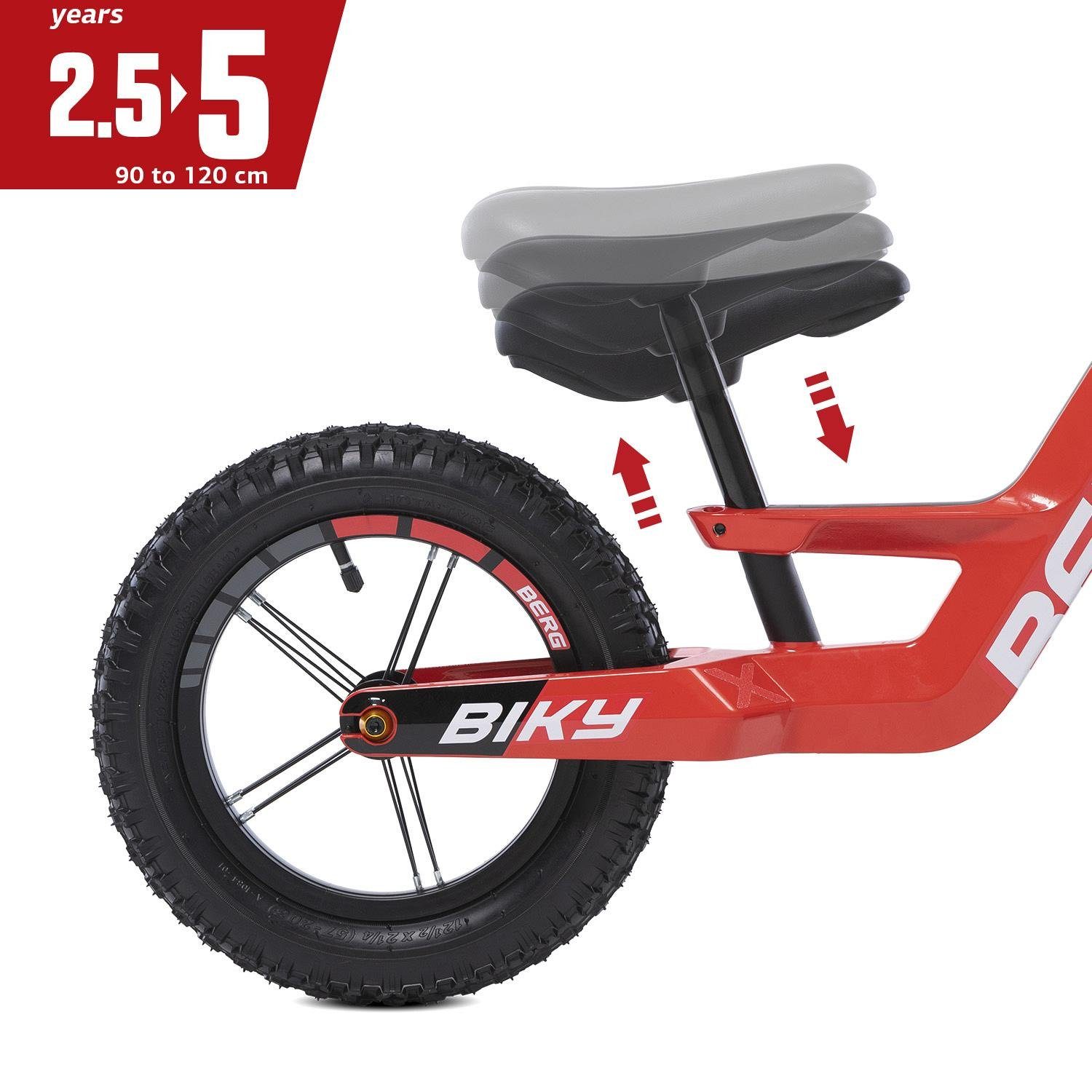 12" Laufrad BERG rot Lenkradpolster Cross Red Biky Berg mit Go-Kart