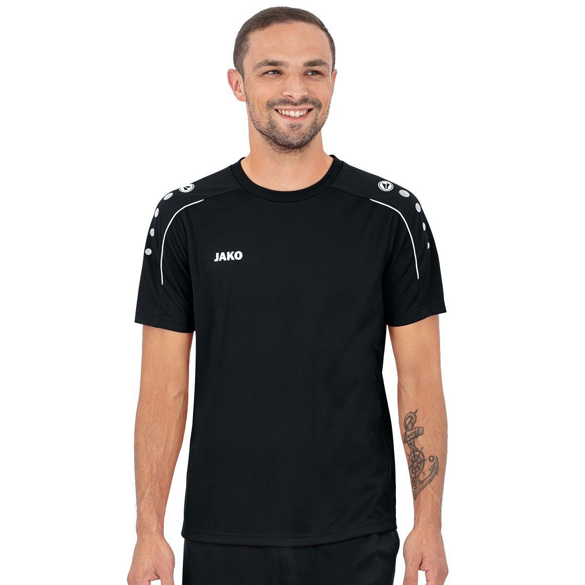 Jako T-Shirt Classico (100% Polyester-Jacquard) schwarz günstig online kaufen