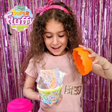 Slimy® Knete Super Fluffy 300g Spielmasse im Cup Cake-Becher (1-tlg), Der flaumigste Original Slimy Slime, lustig duftende Schleim-Knete!