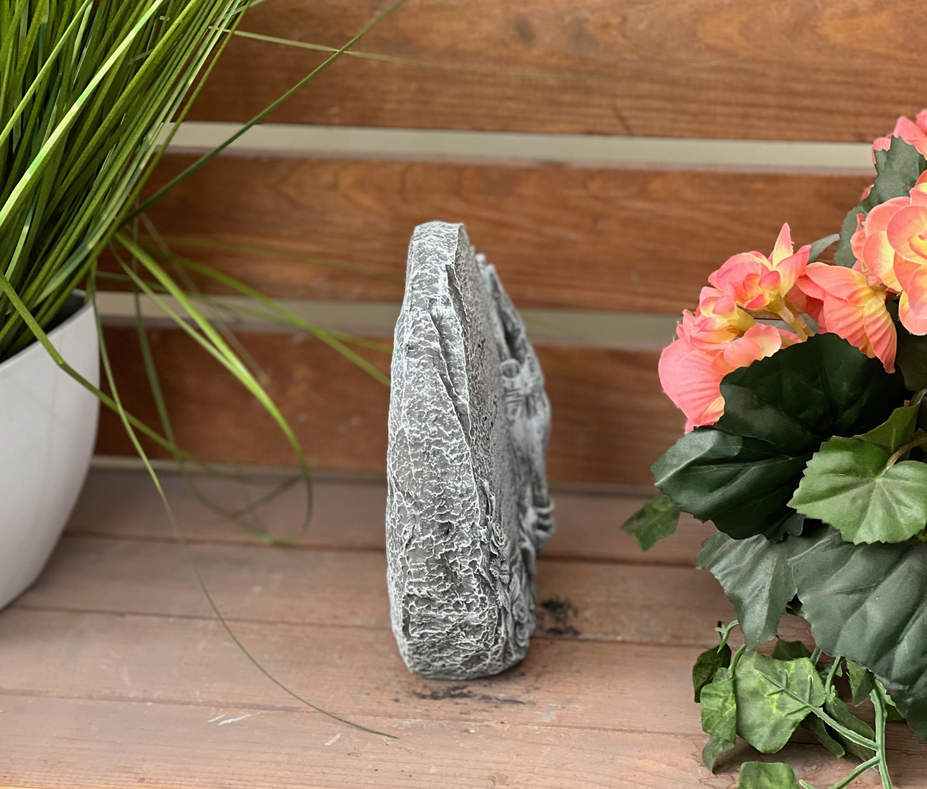 Style frostfest Steinfigur Stone gibt "Der Kraft" Glaube uns Grabstein Gartenfigur and