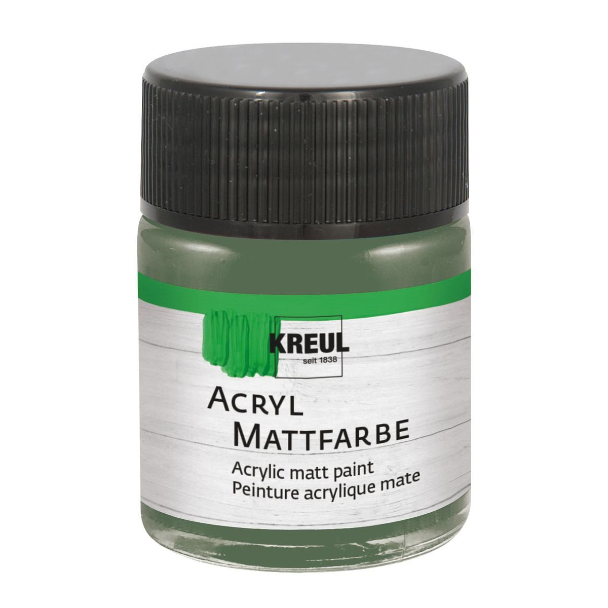 C. KREUL Acrylfarbe KREUL Acryl Mattfarbe russischgrün 50ml Glas