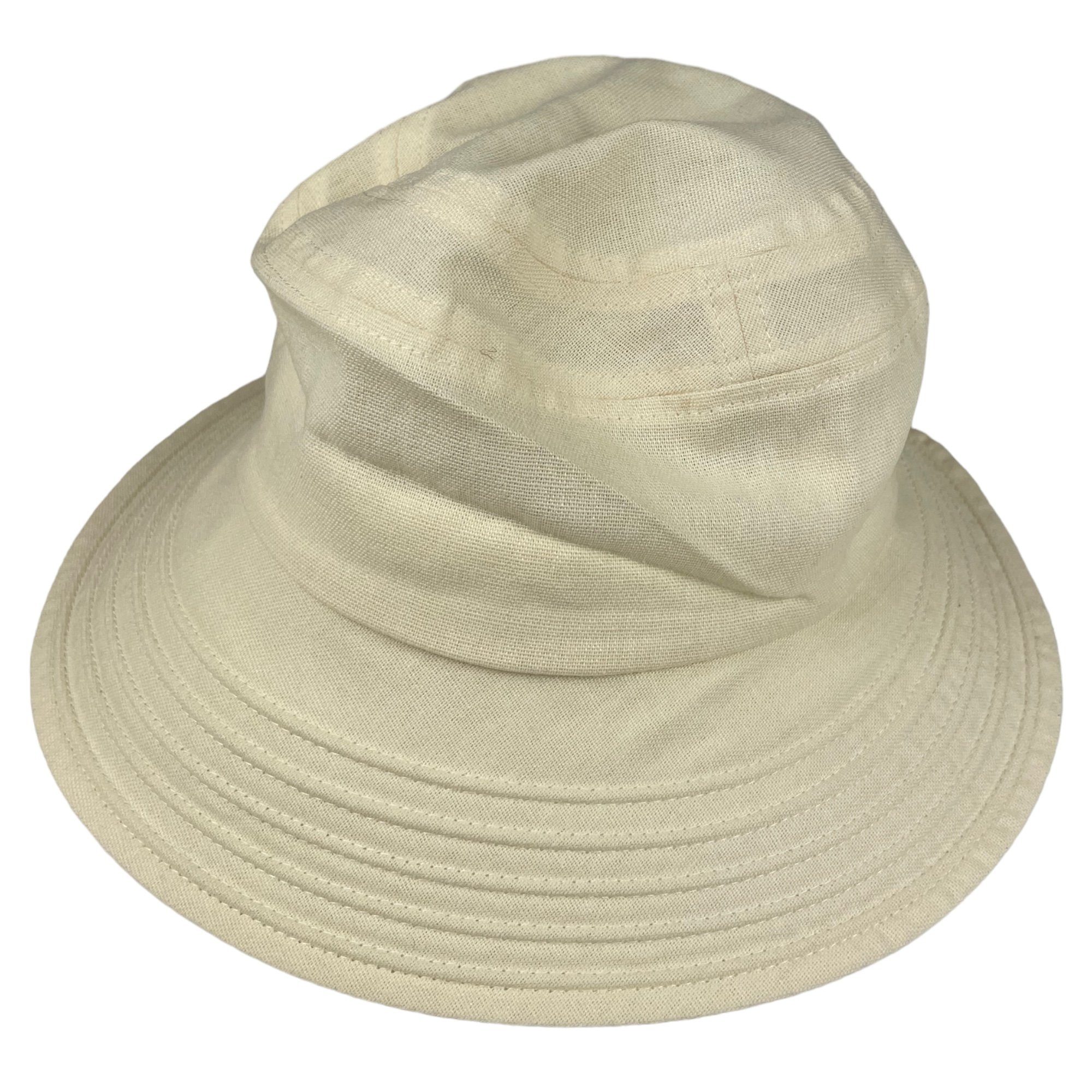 Taschen4life Sommer Hat, Fischerhut Sonnenhut unisex, Größenverstellbar, Hut Leinen beige Modischer Bucket
