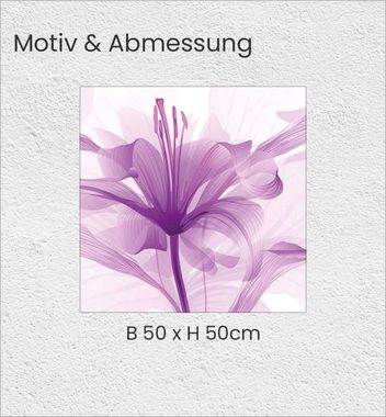 MyMaxxi Möbelfolie Tischfolie offene Blüte in Violett Bubblefree selbstklebend Folie