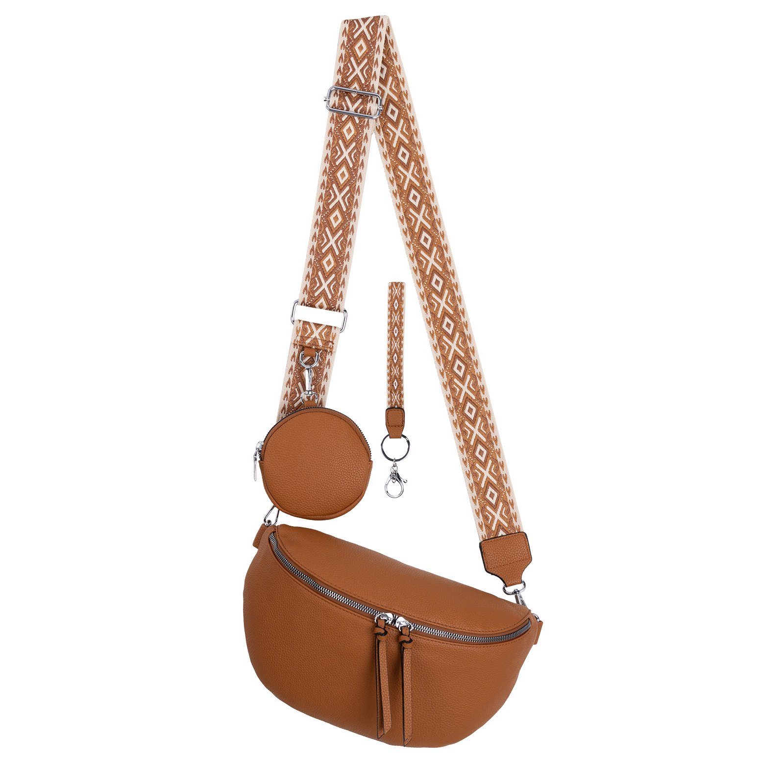 EAAKIE Gürteltasche Bauchtasche Umhängetasche Crossbody-Bag Kunstleder günstig online kaufen