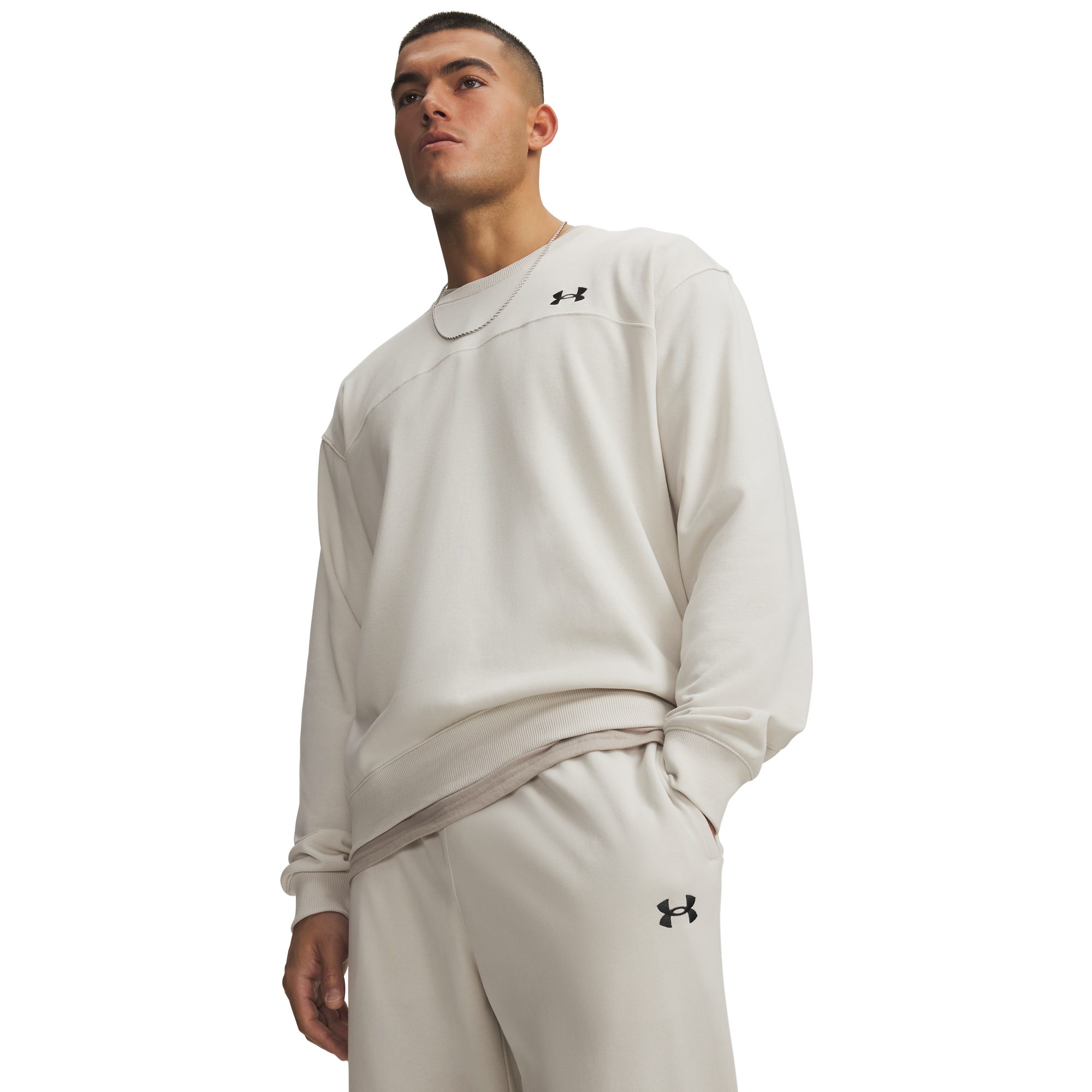 Under Armour® Sweatshirt UA RIVAL LW CREW lockere Oversized-Passform, für Sportmode und aktive Freizeit